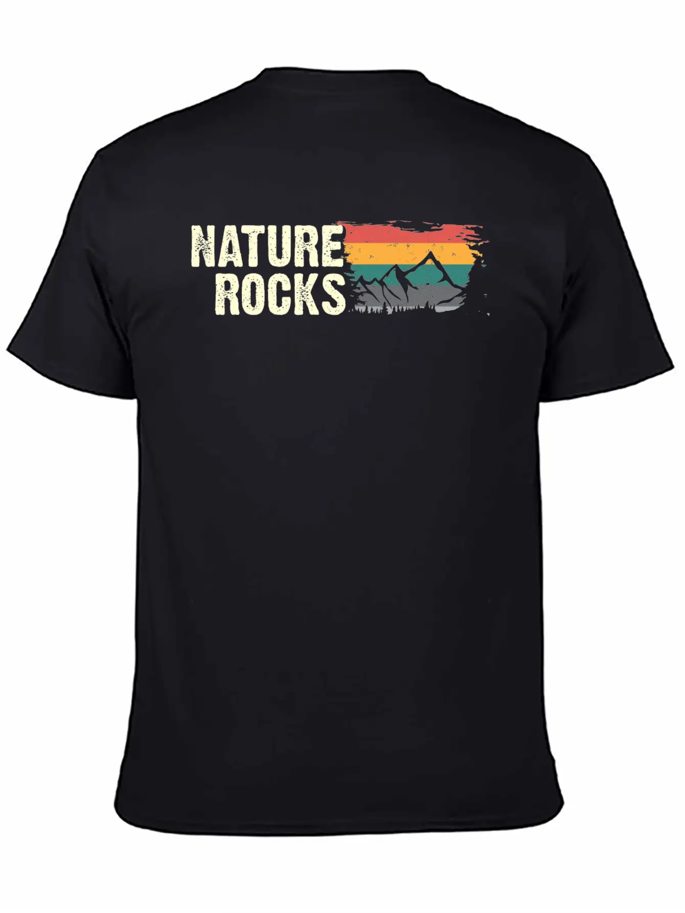 Nature Rocks - (B.C.W) Unisex Short Sleeve Soft Cotton T-Shirt – Casual Everyday Wear