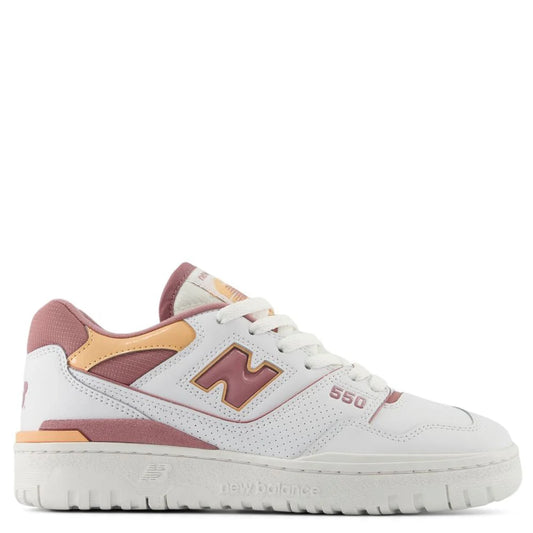 New Balance Women's 550 in Rosewood with Hazy Peach