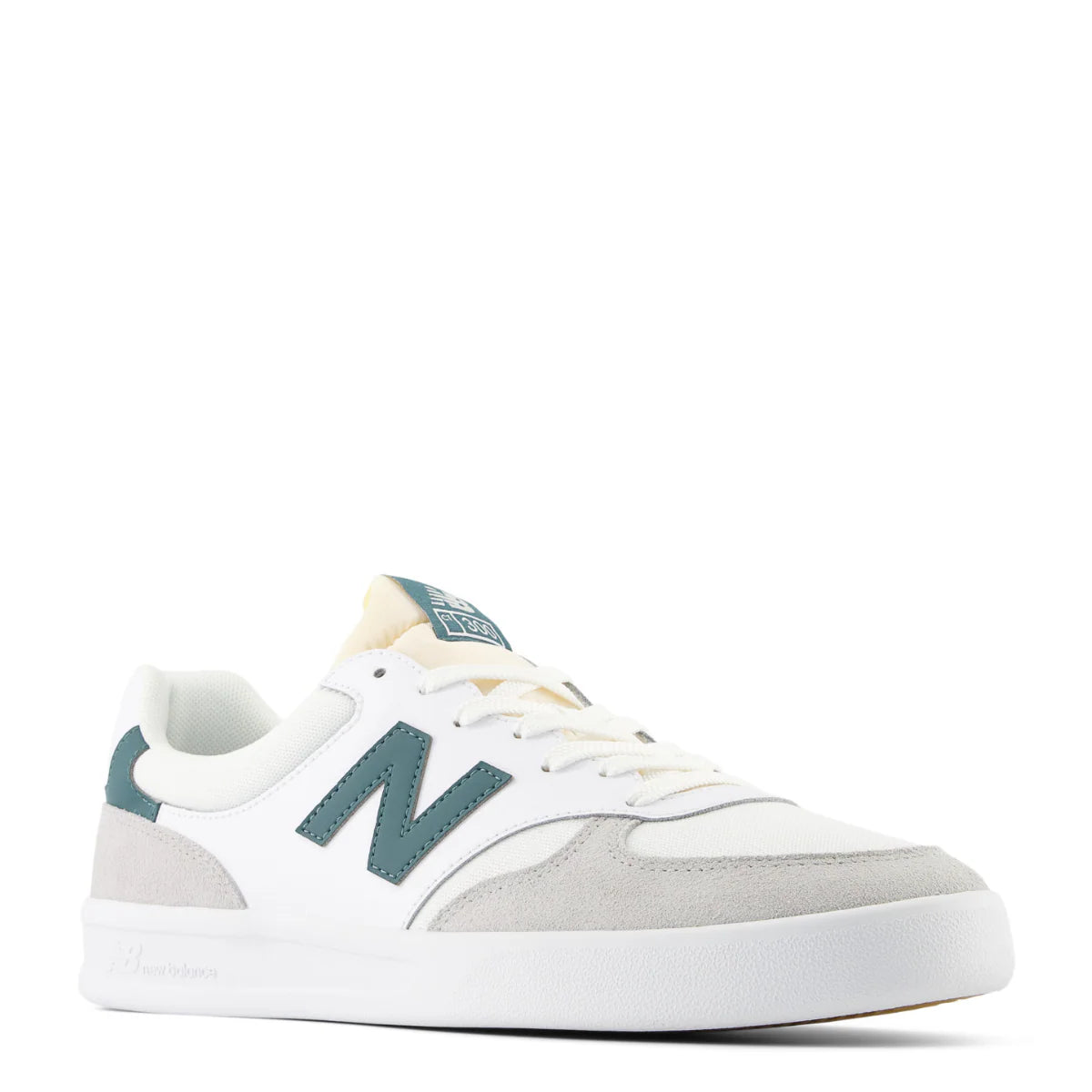 New Balance 300 Court in White with Brighton Grey and New Spruce