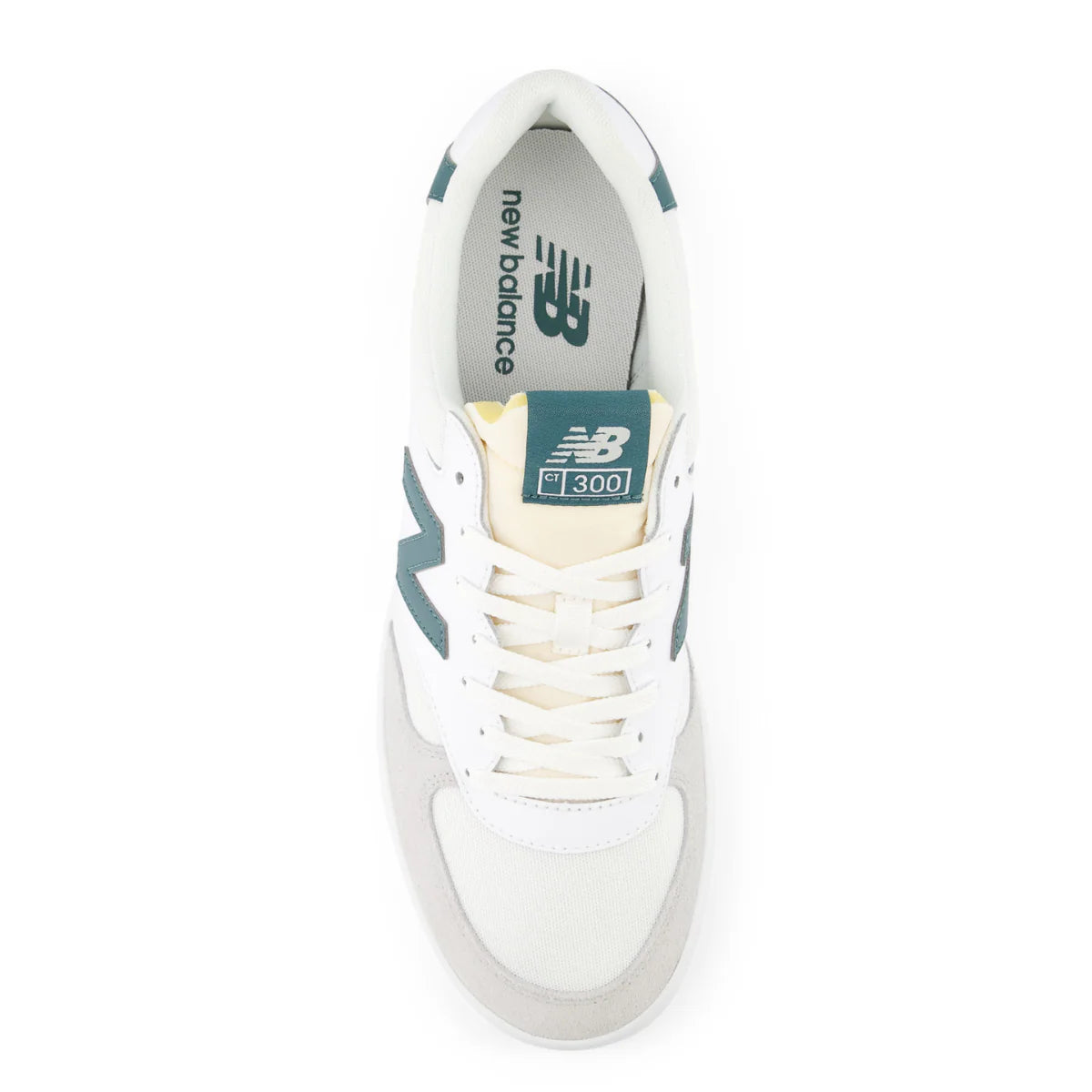 New Balance 300 Court in White with Brighton Grey and New Spruce