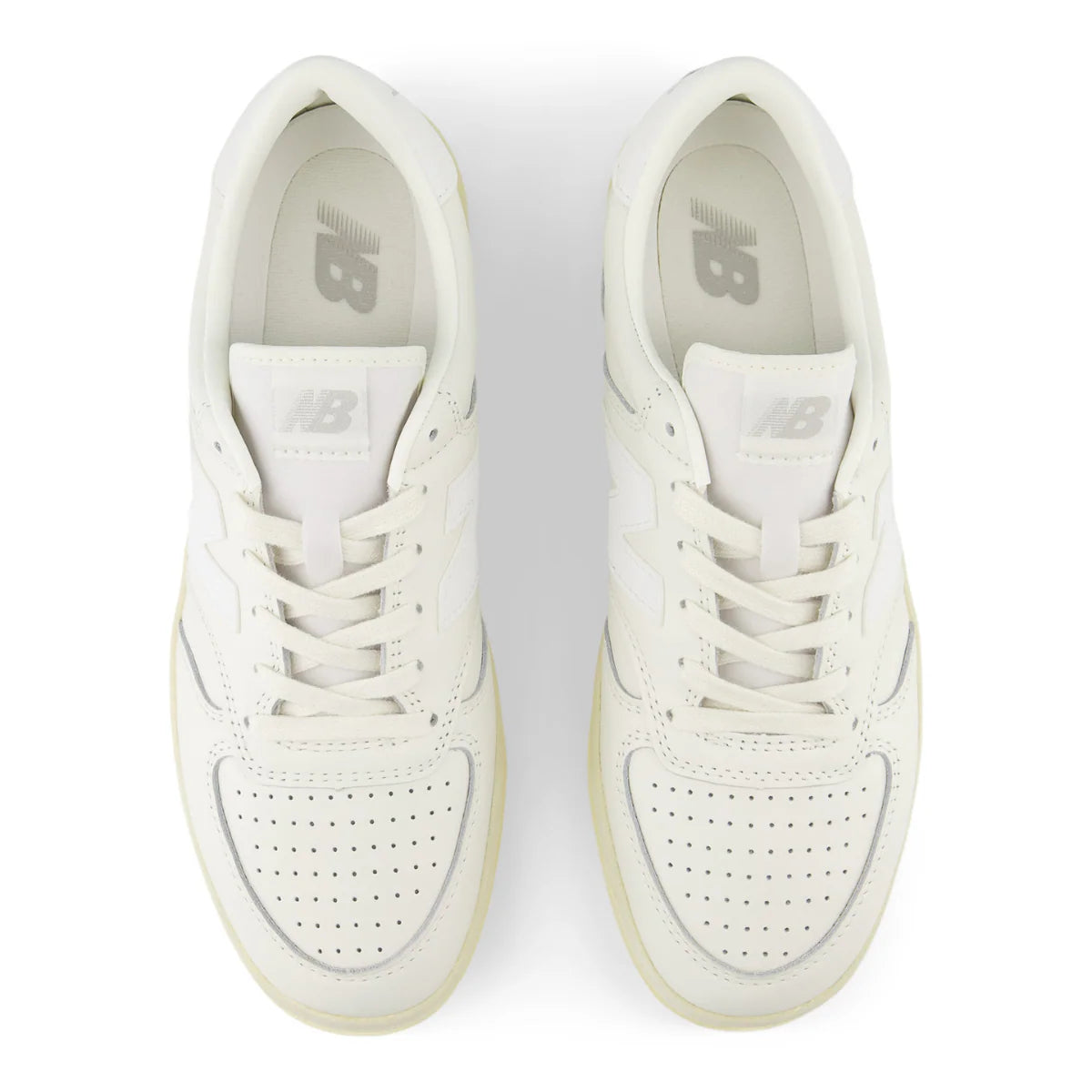 New Balance T500 in Sea Salt with White and Angora