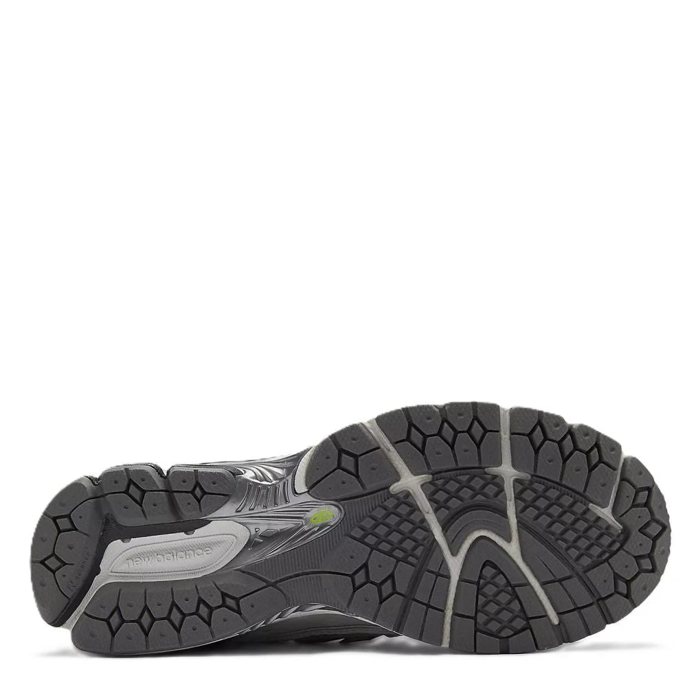 New Balance Women's 1906R in Light Silver Metallic with Alkaline Green