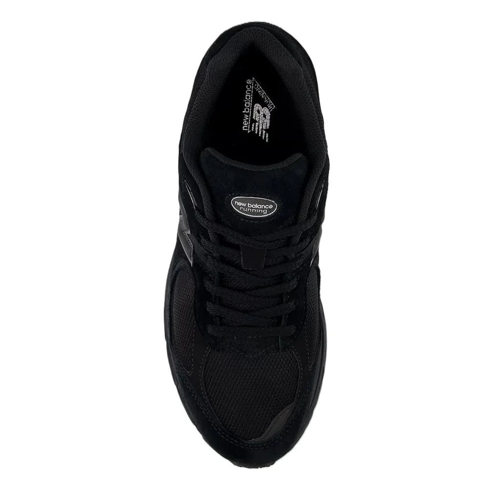 New Balance 2002R in Black with Black Metallic