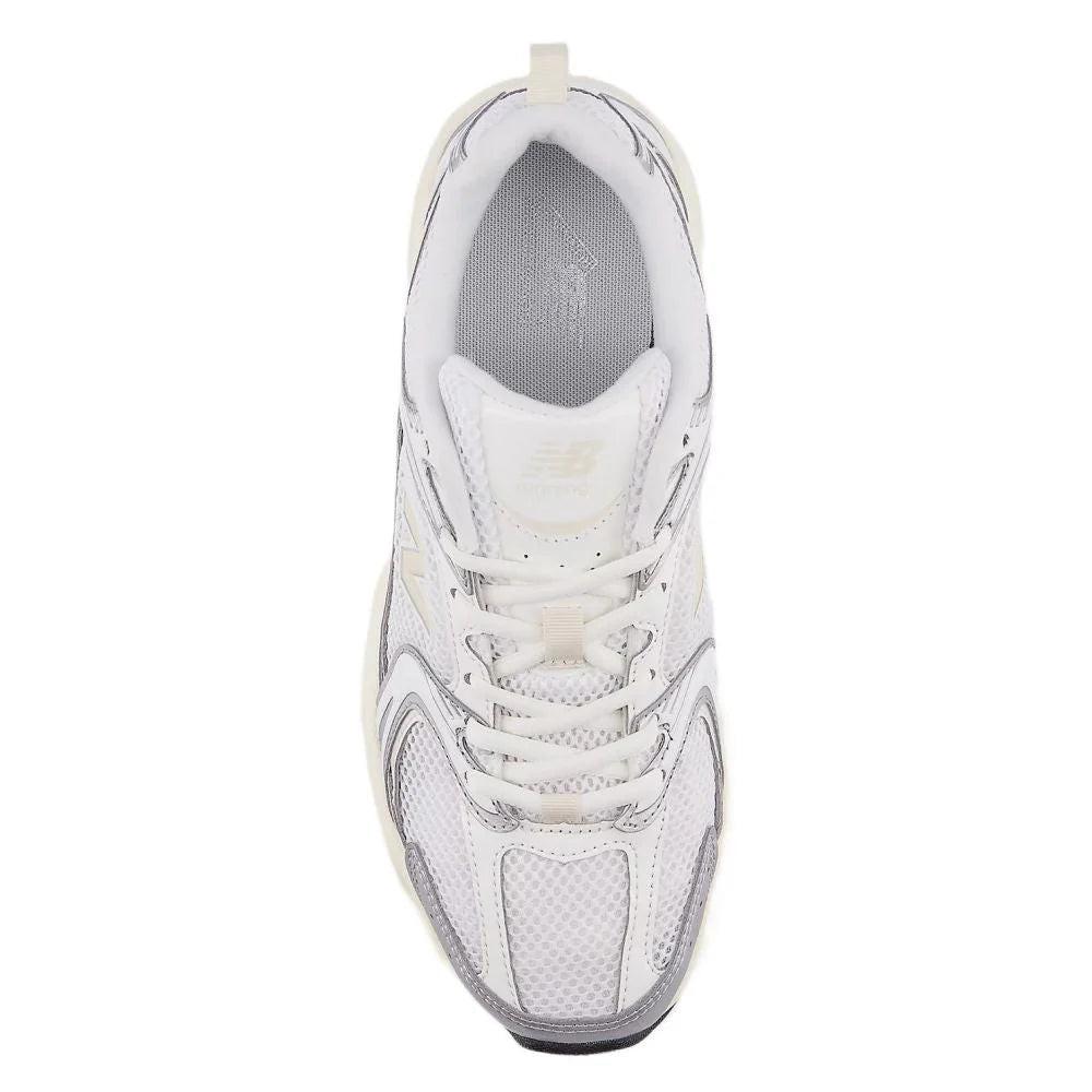 New Balance 530 in Silver Metallic with Linen