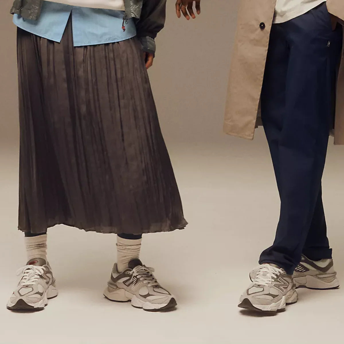 New Balance 9060 in Rain Cloud with Castlerock and White