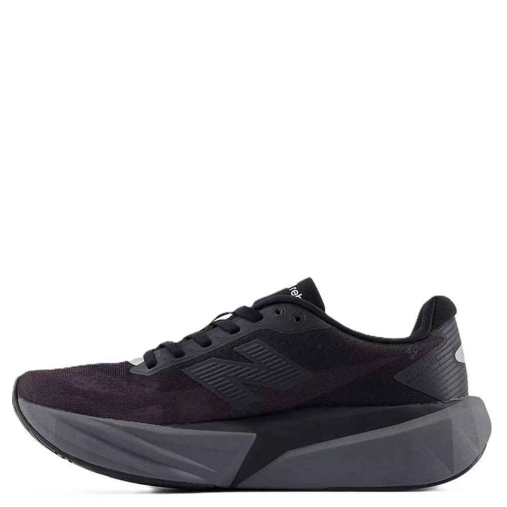 New Balance Women's FuelCell Rebel v5 in Black with Castlerock and Black Cement