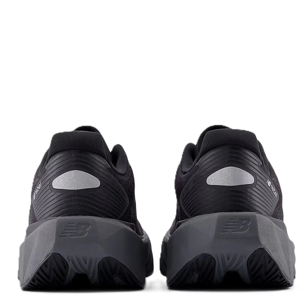 New Balance Women's FuelCell Rebel v5 in Black with Castlerock and Black Cement