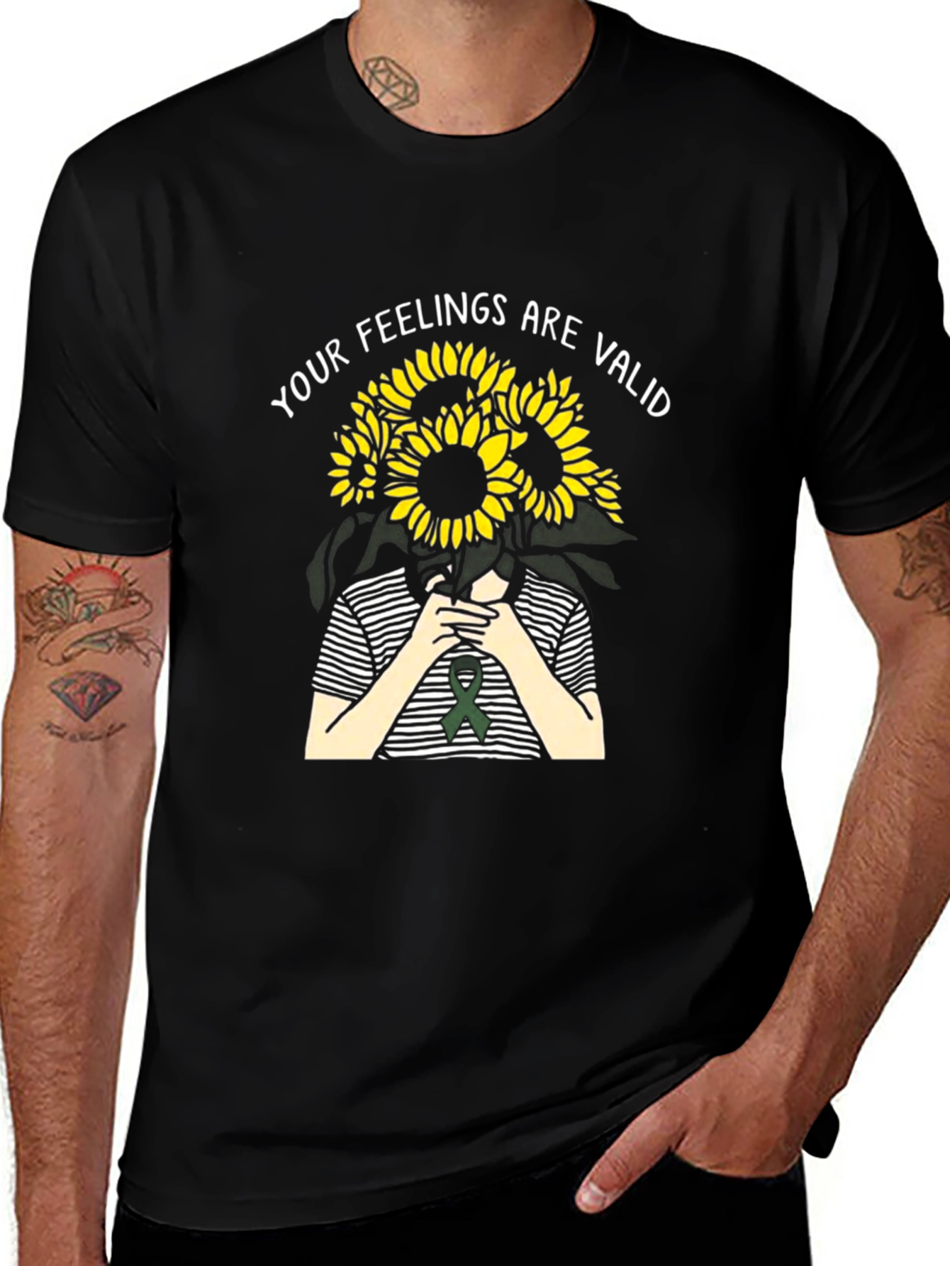 Your Feelings Are Valid Sunflower T-Shirt