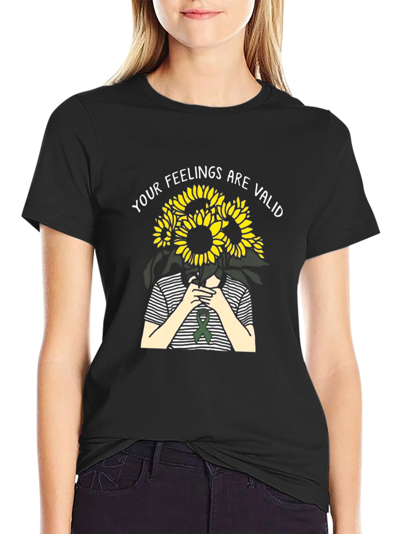 Your Feelings Are Valid Sunflower T-Shirt