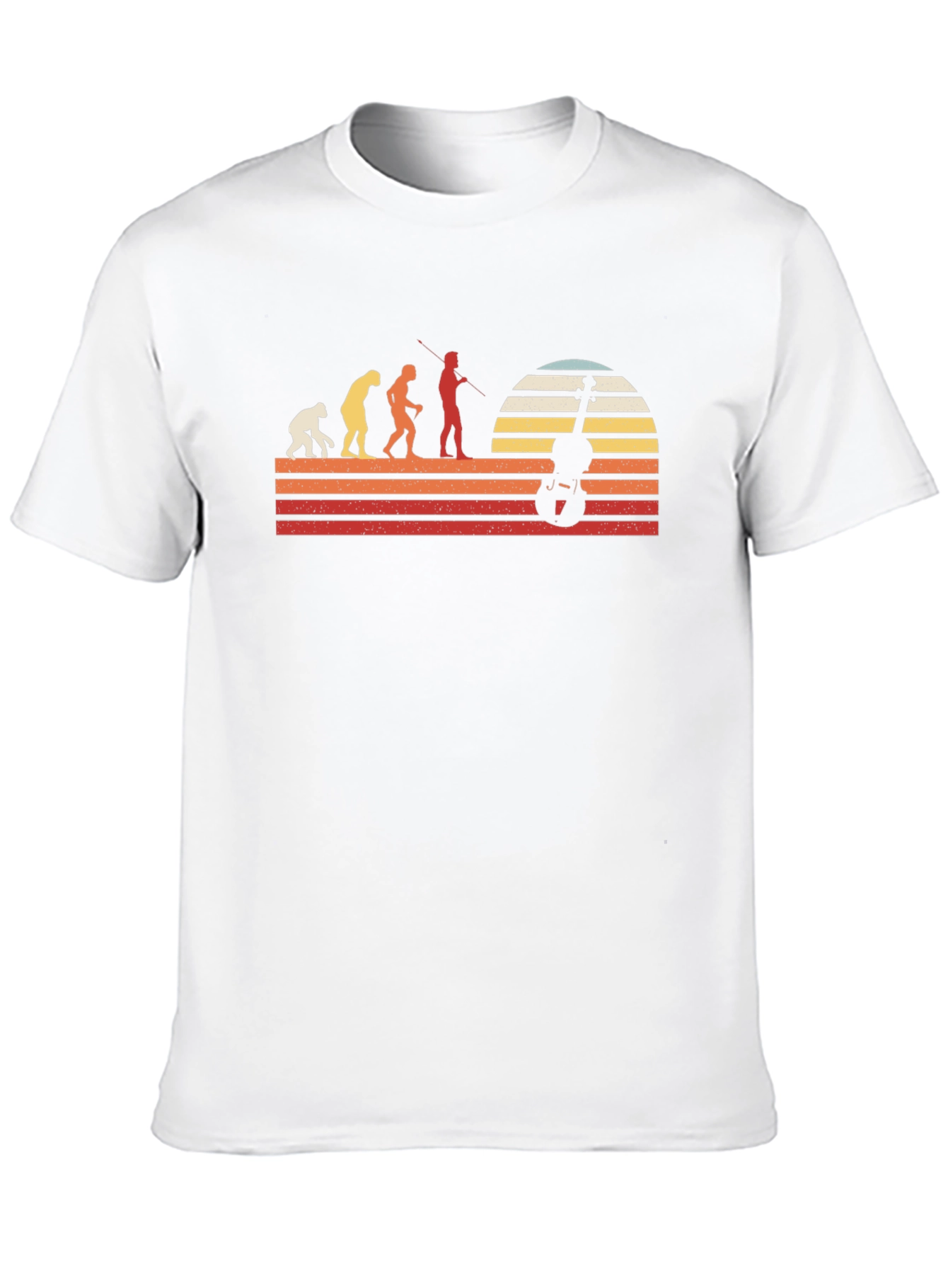 Evolution of Violinist Black T-Shirt