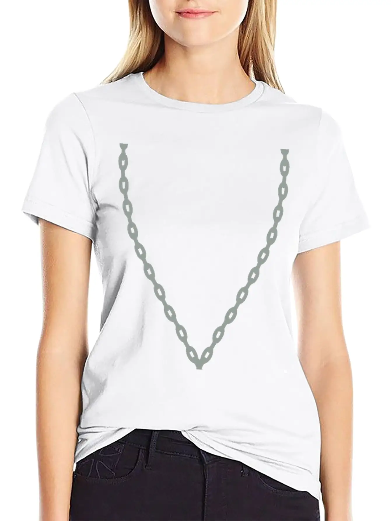 Necklace Airplane Jewelry Unisex Casual T-Shirt – Clean Design For Daily Comfort
