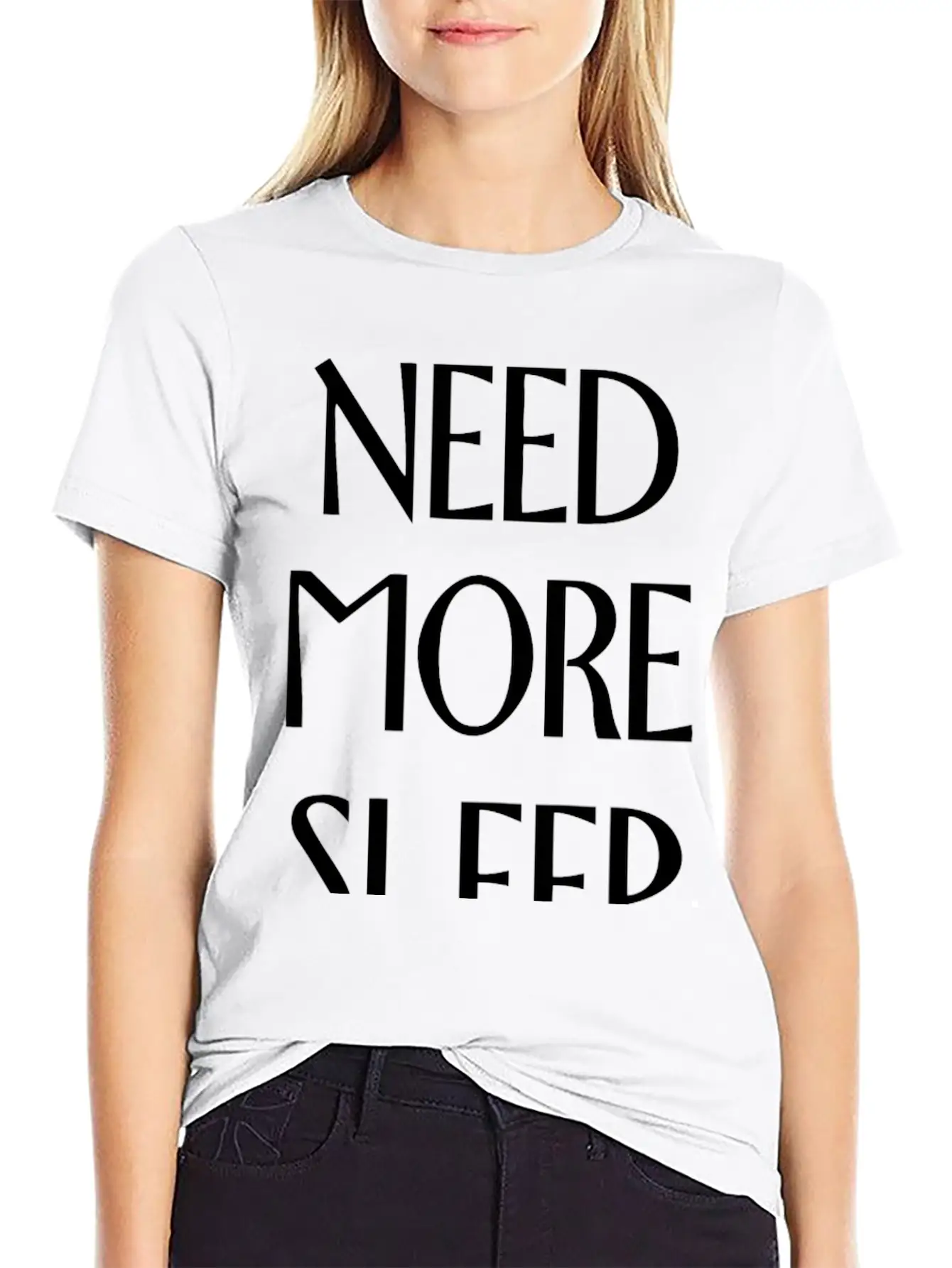 Need More Sleep Unisex Short Sleeve Soft Cotton T-Shirt – Casual Everyday Wear