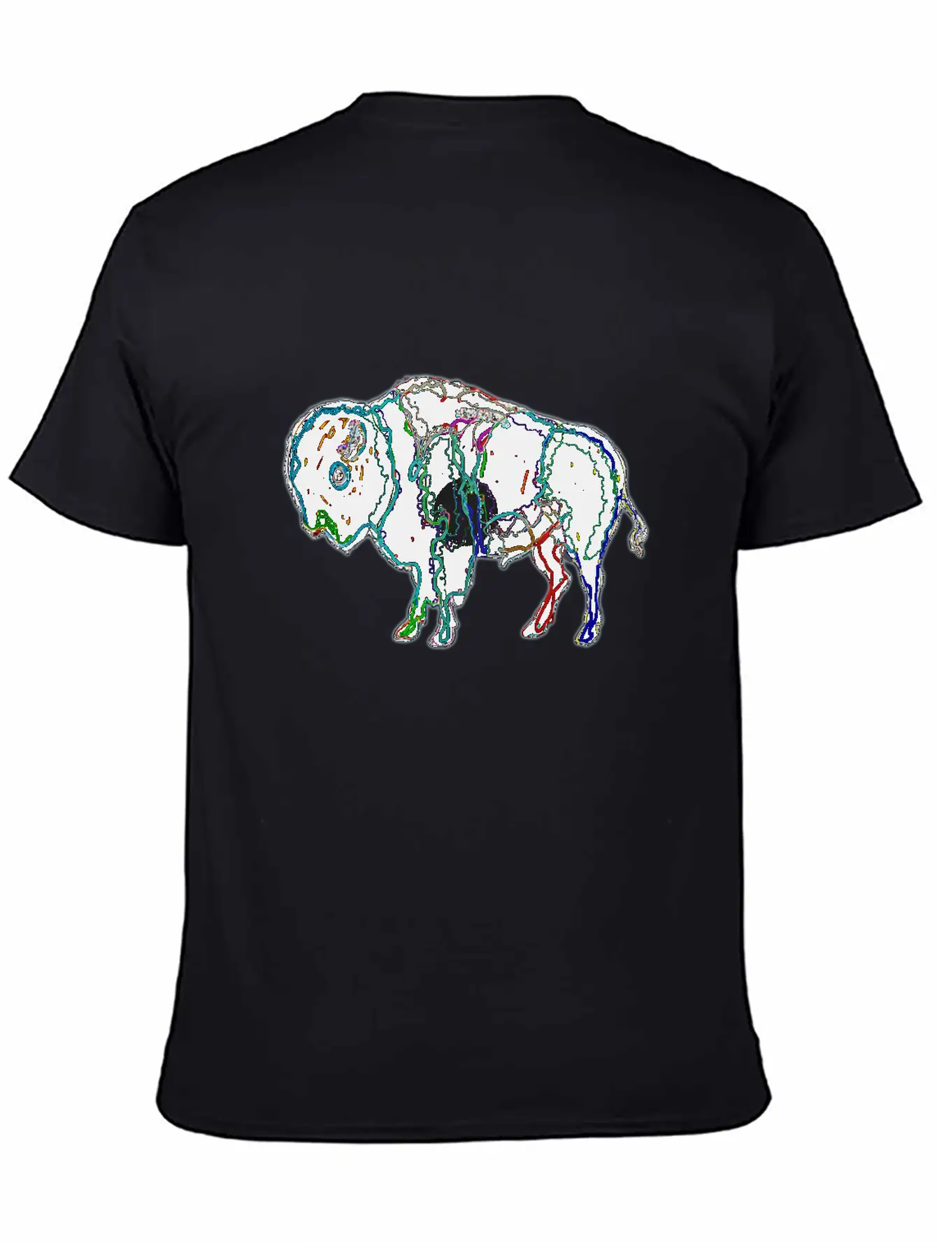 Neon Bison Stylish Everyday T-Shirt – Unisex Basic Cotton Tee