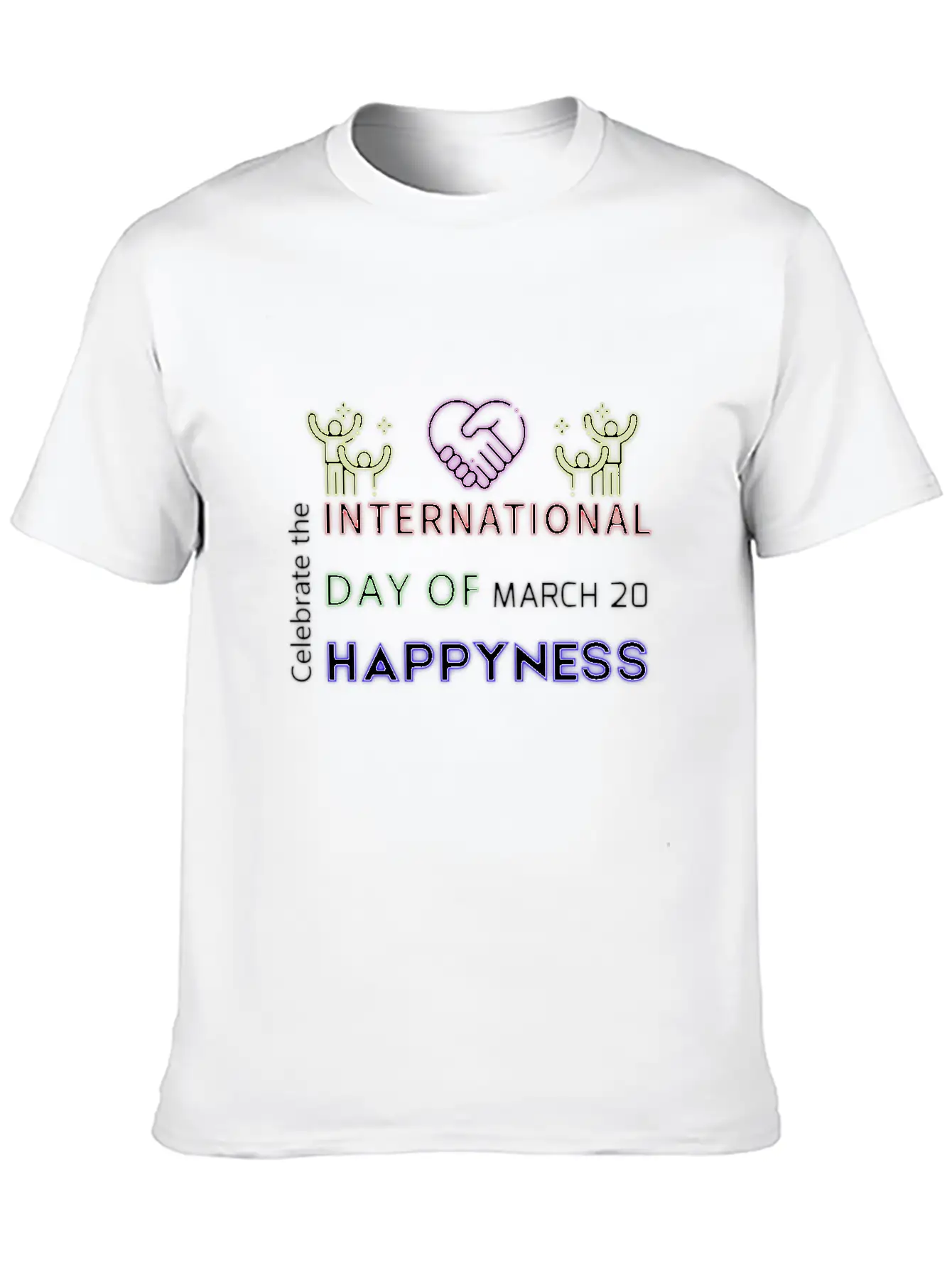 Neon Design Basic Graphic T-Shirt – Daily Comfort In Soft Cotton
