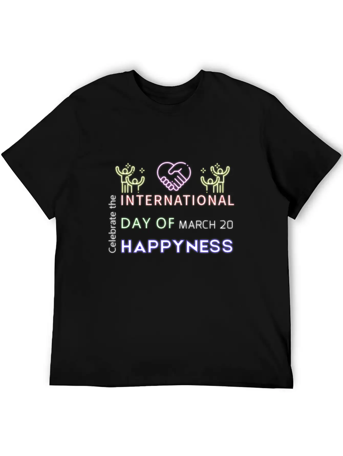 Neon Design Basic Graphic T-Shirt – Daily Comfort In Soft Cotton