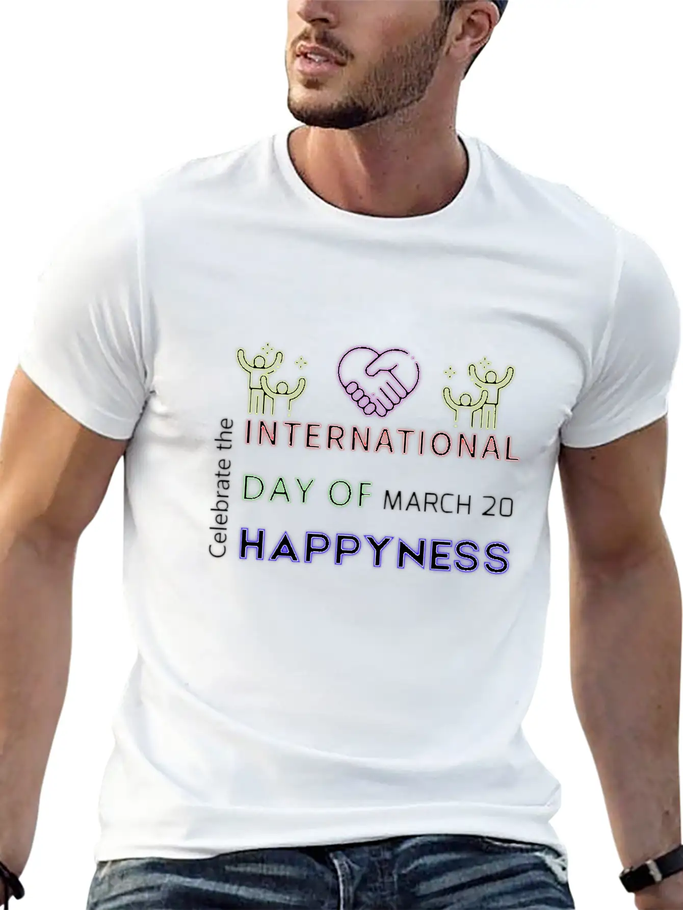 Neon Design Basic Graphic T-Shirt – Daily Comfort In Soft Cotton