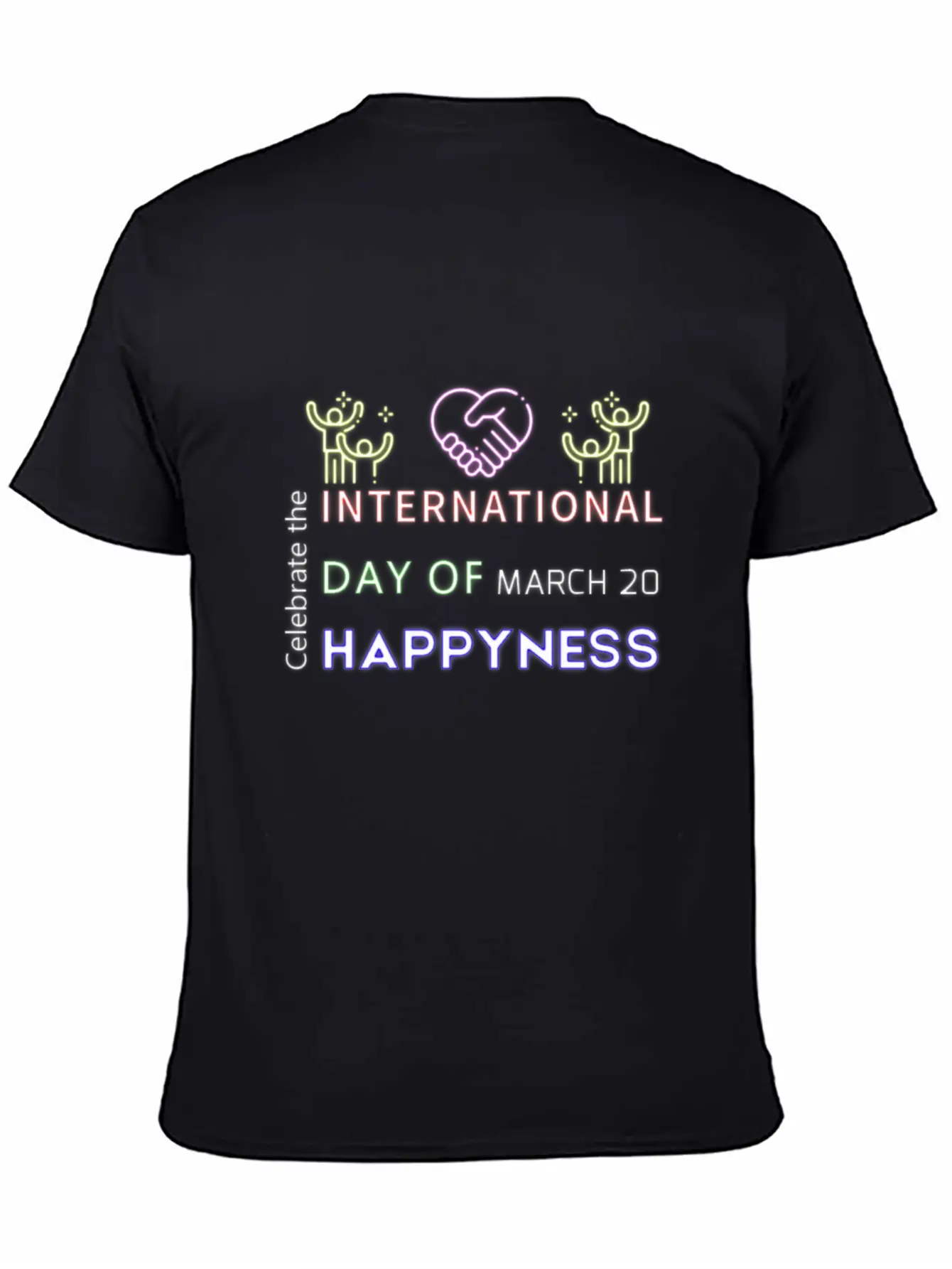 Neon Design Basic Graphic T-Shirt – Daily Comfort In Soft Cotton