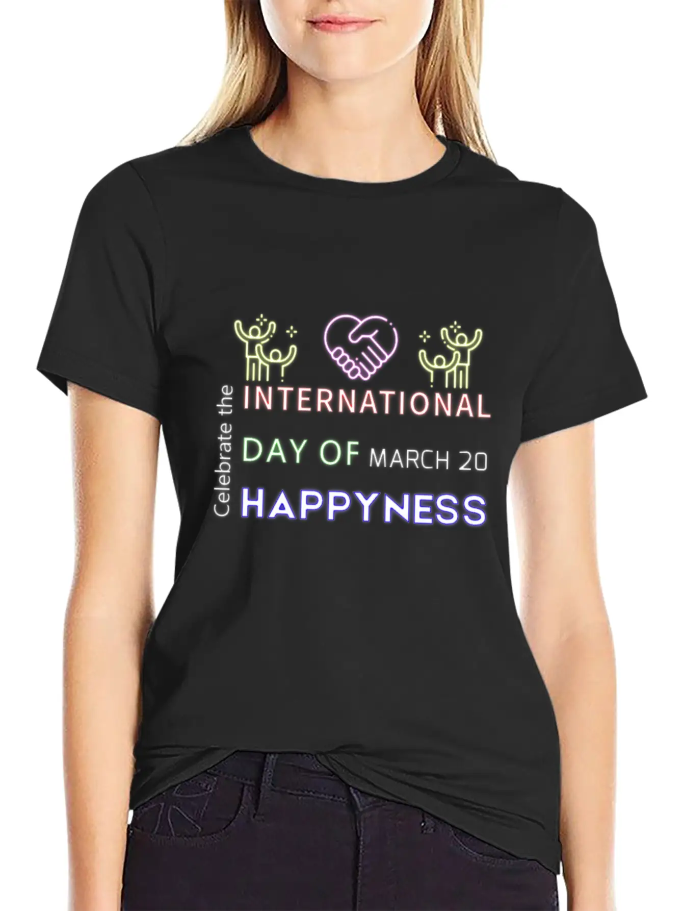 Neon Design Basic Graphic T-Shirt – Daily Comfort In Soft Cotton