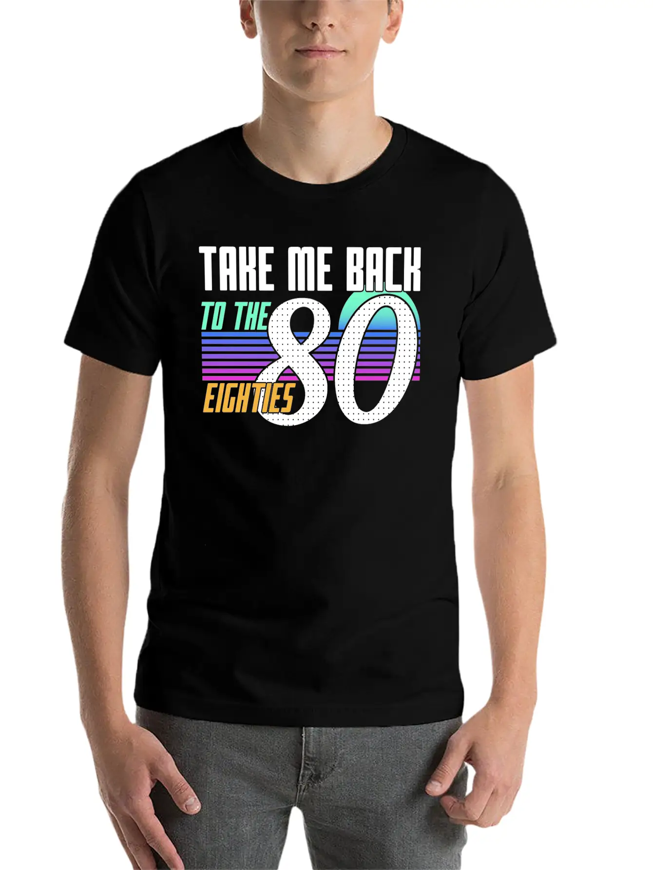 Neon Graphic Unisex Short Sleeve Soft Cotton T-Shirt – Casual Everyday Wear