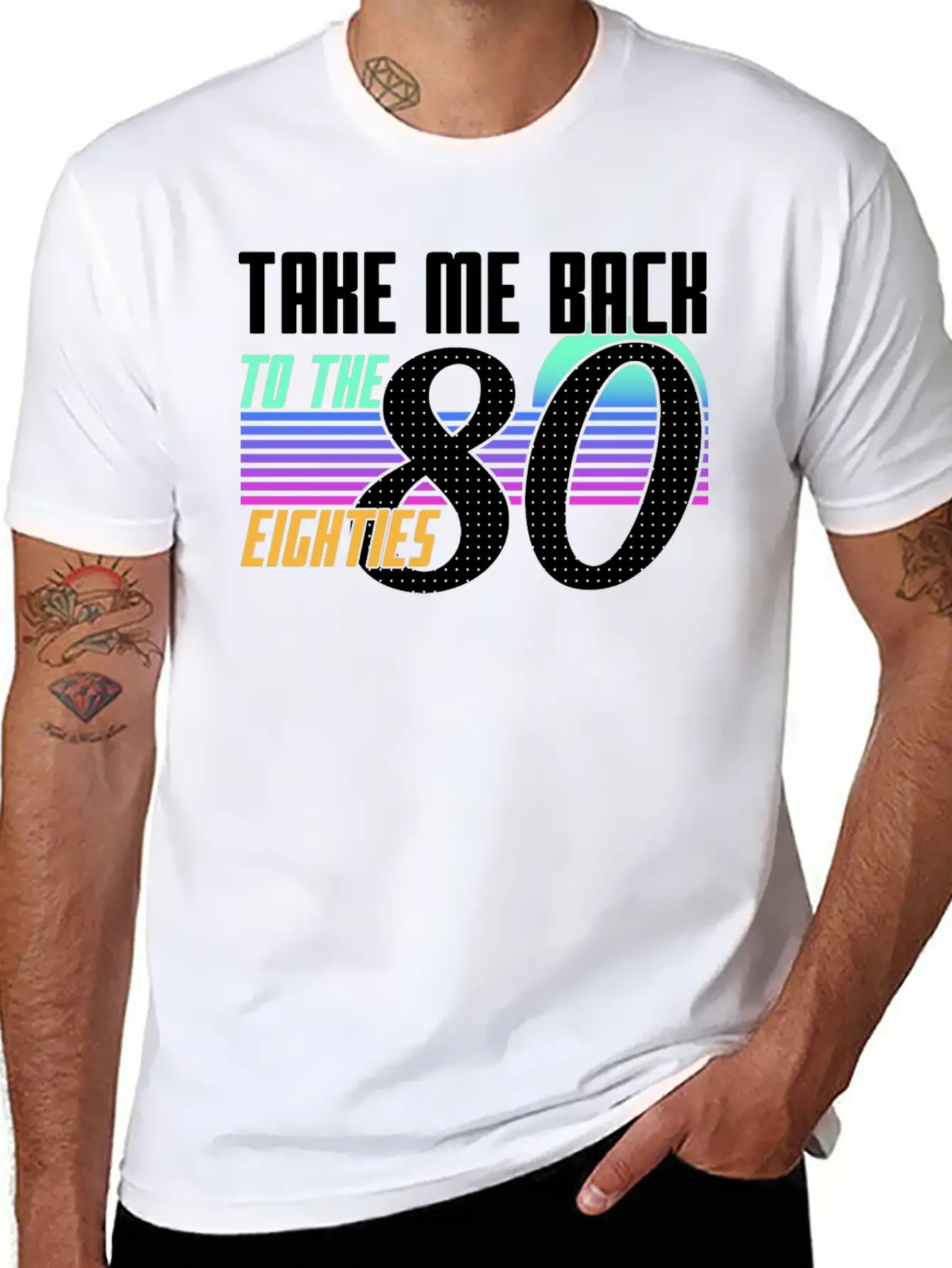 Neon Graphic Unisex Short Sleeve Soft Cotton T-Shirt – Casual Everyday Wear