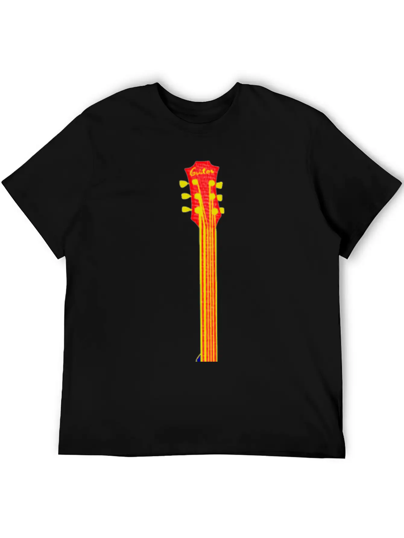 Neon Guitar Guiter Player Timeless Short Sleeve Tee – Comfy And Minimalist Design