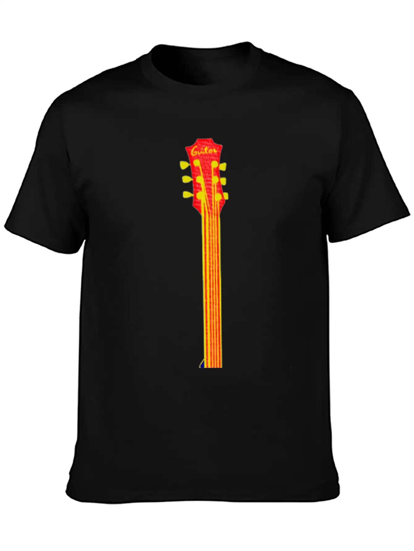 Neon Guitar Guiter Player Timeless Short Sleeve Tee – Comfy And Minimalist Design
