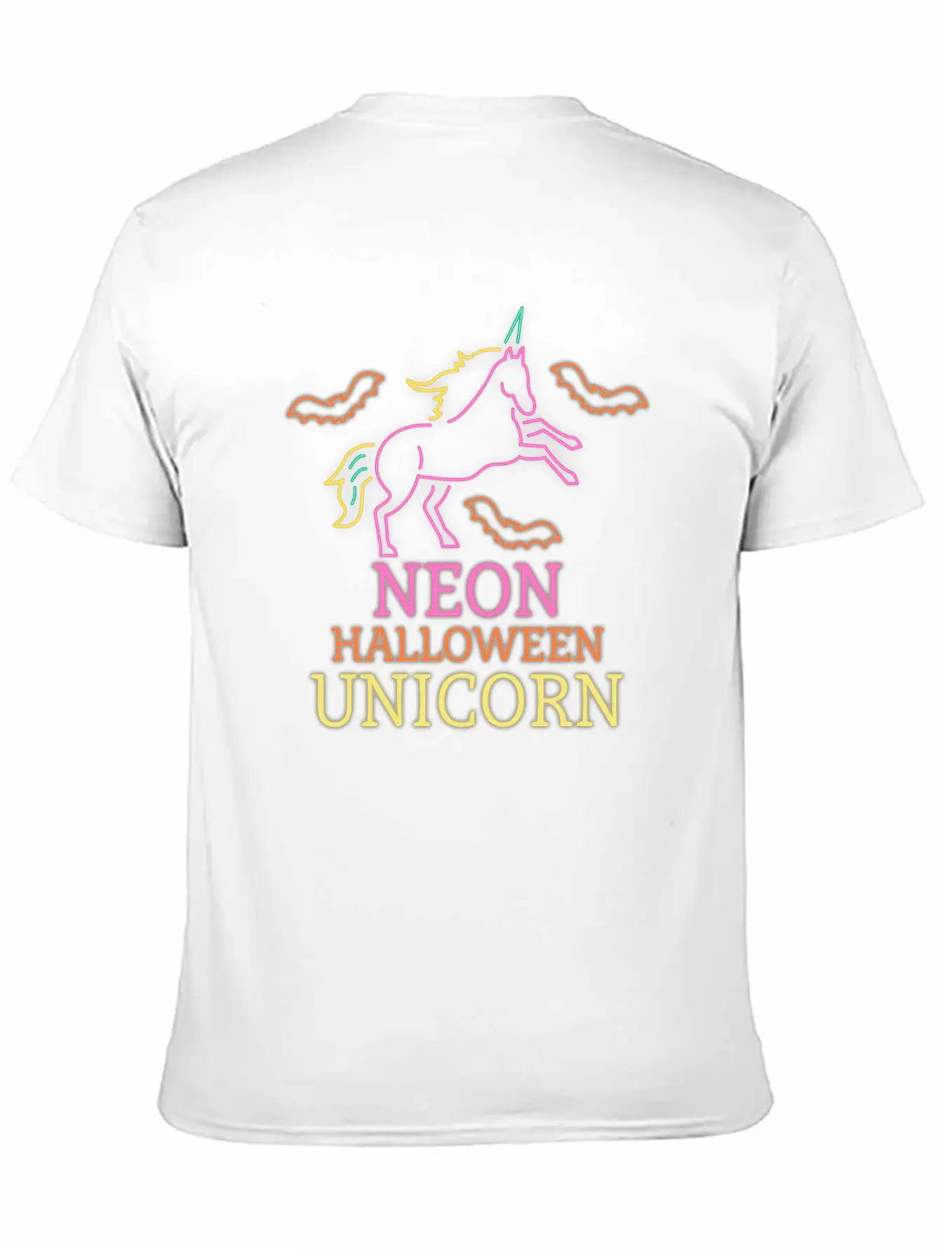 Neon Unicorn Stylish Everyday T-Shirt – Unisex Basic Cotton Tee