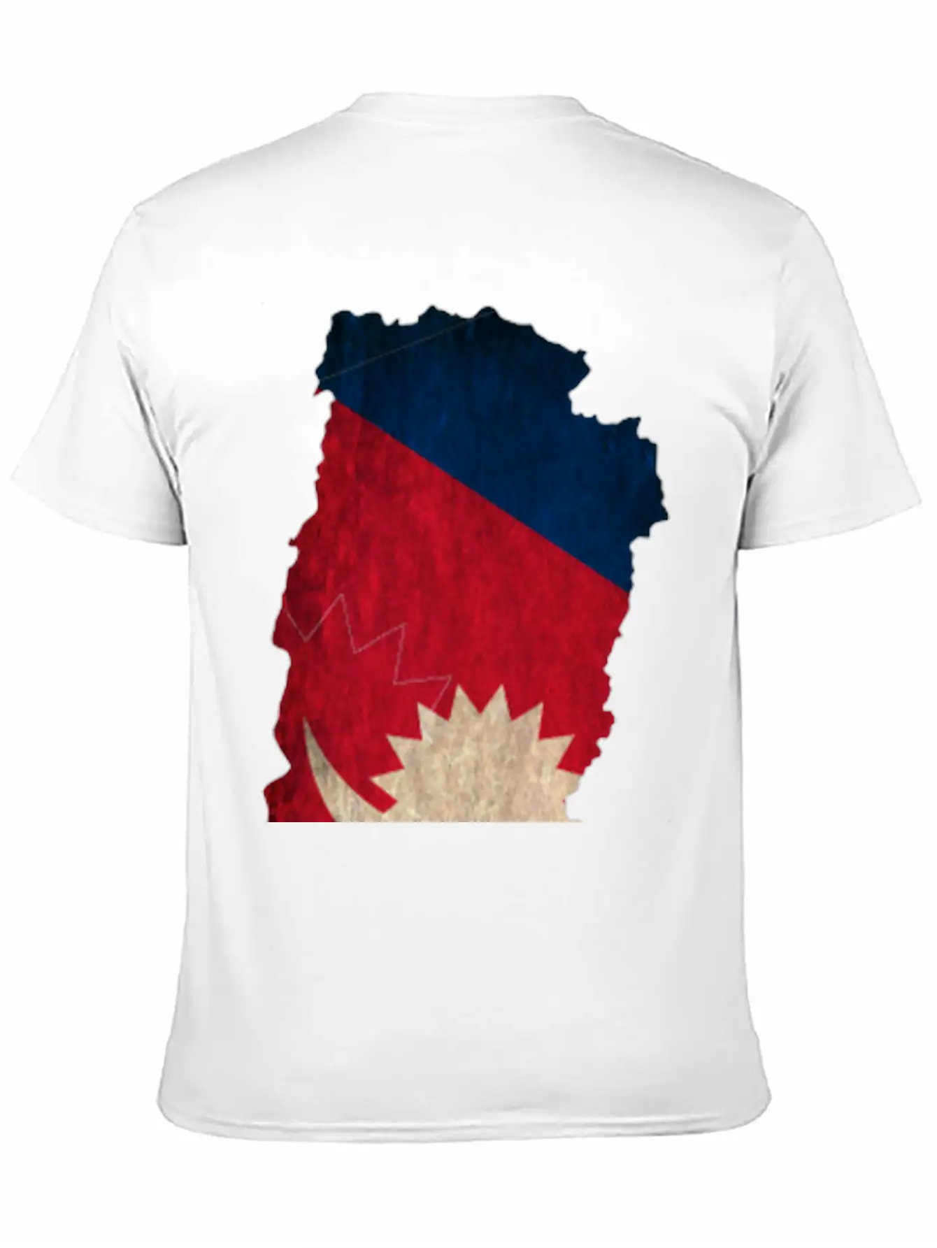 Nepal Flag Map Unisex Casual T-Shirt – Clean Design For Daily Comfort
