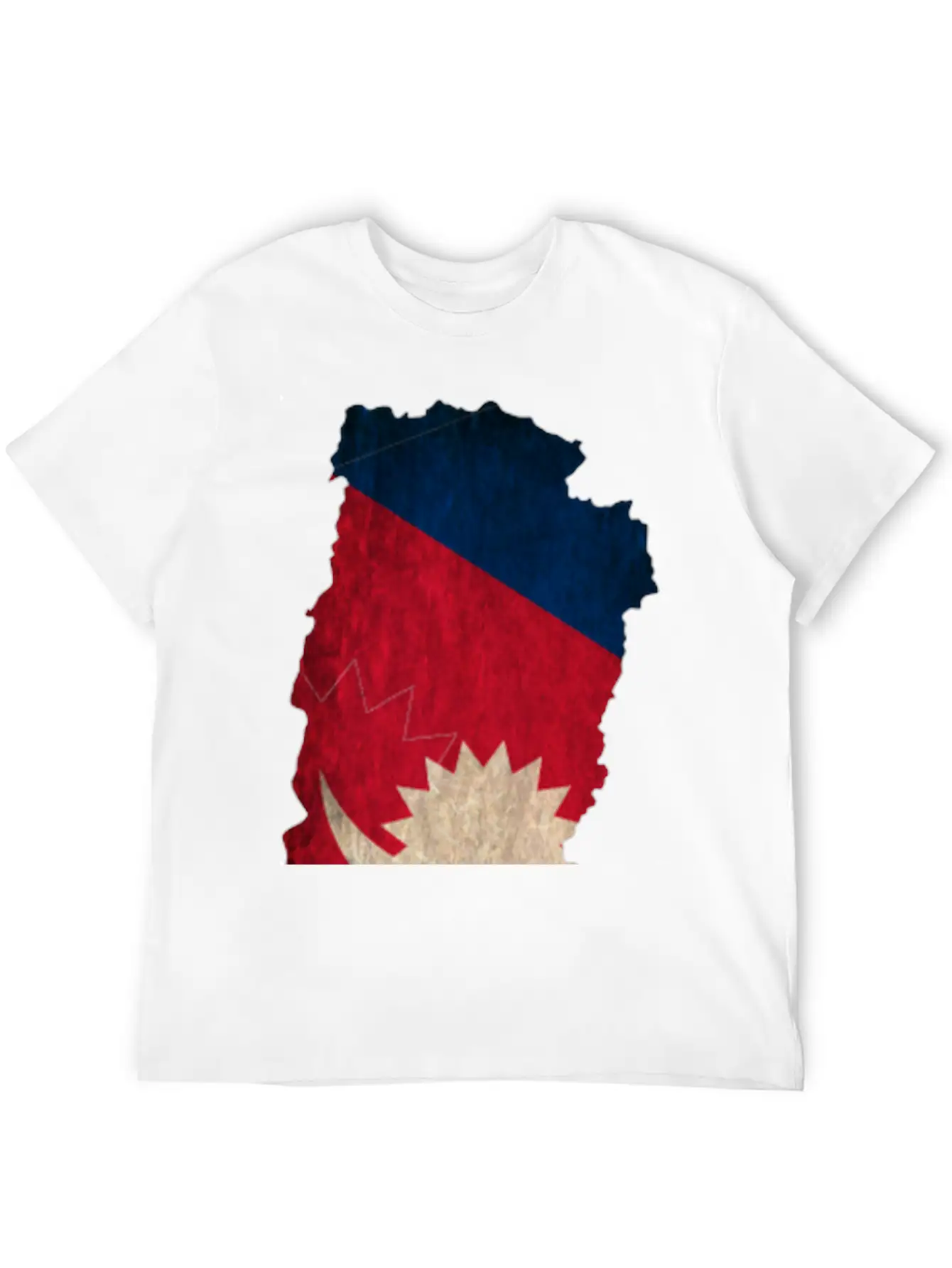 Nepal Flag Map Unisex Casual T-Shirt – Clean Design For Daily Comfort