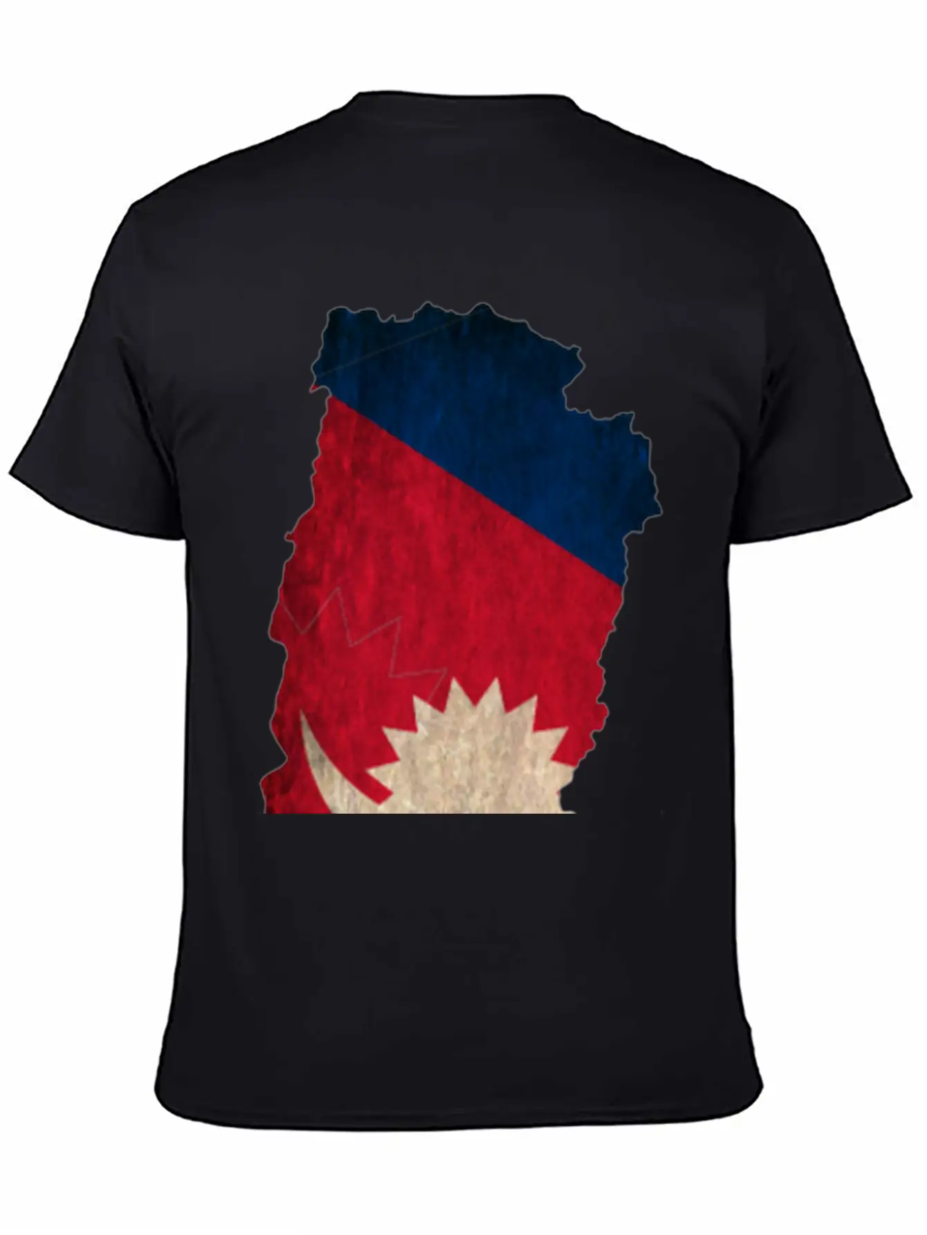 Nepal Flag Map Unisex Casual T-Shirt – Clean Design For Daily Comfort