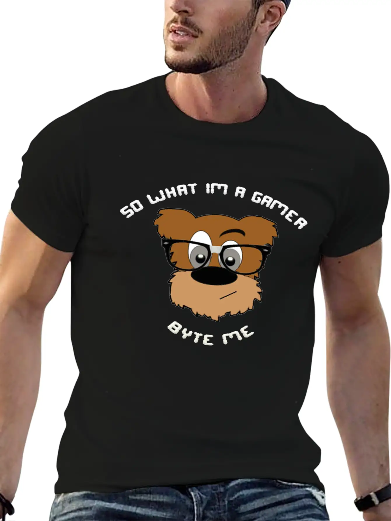 Nerdy Bear So What (White) Timeless Short Sleeve Tee – Comfy And Minimalist Design