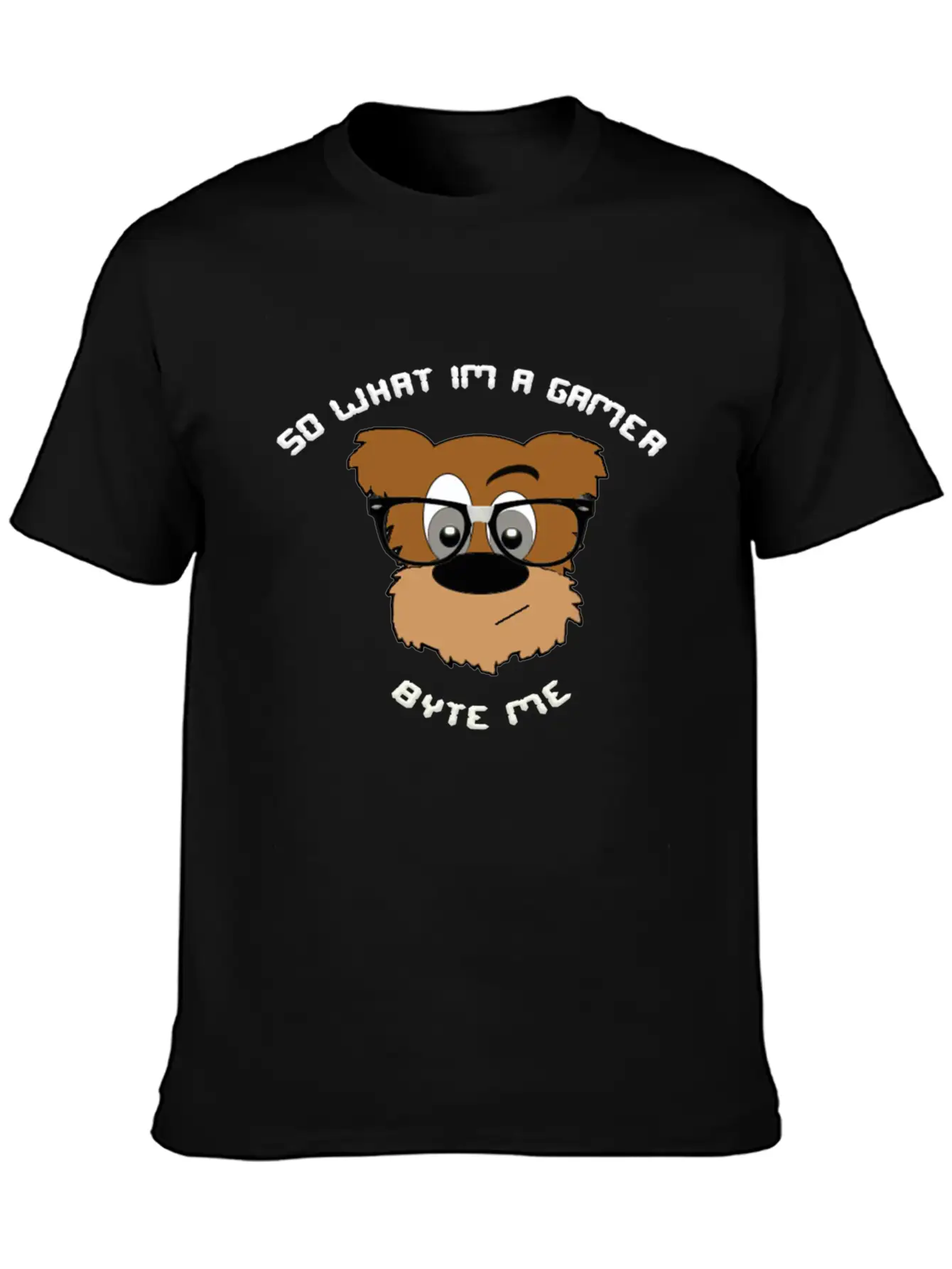 Nerdy Bear So What (White) Timeless Short Sleeve Tee – Comfy And Minimalist Design