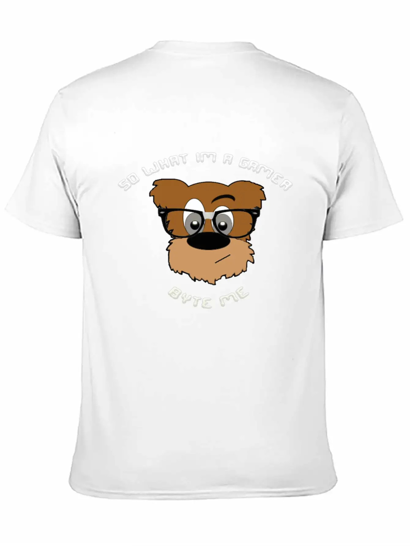 Nerdy Bear So What (White) Timeless Short Sleeve Tee – Comfy And Minimalist Design