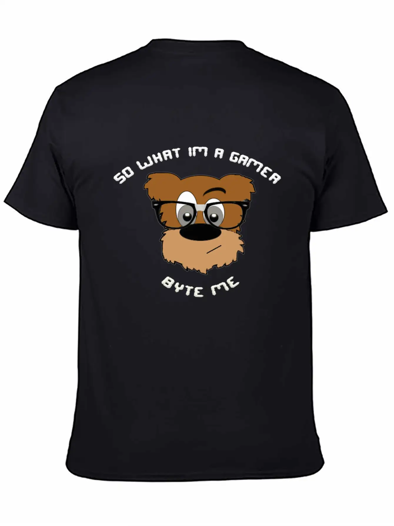 Nerdy Bear So What (White) Timeless Short Sleeve Tee – Comfy And Minimalist Design