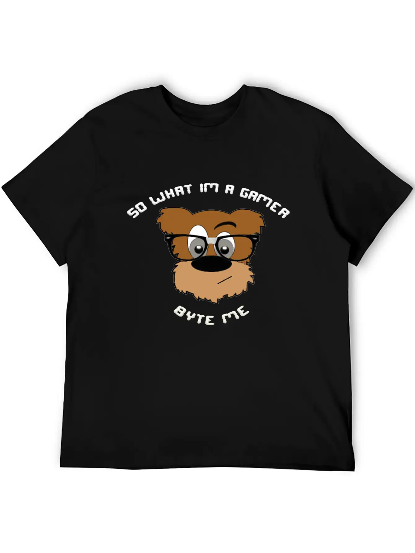 Nerdy Bear So What (White) Timeless Short Sleeve Tee – Comfy And Minimalist Design