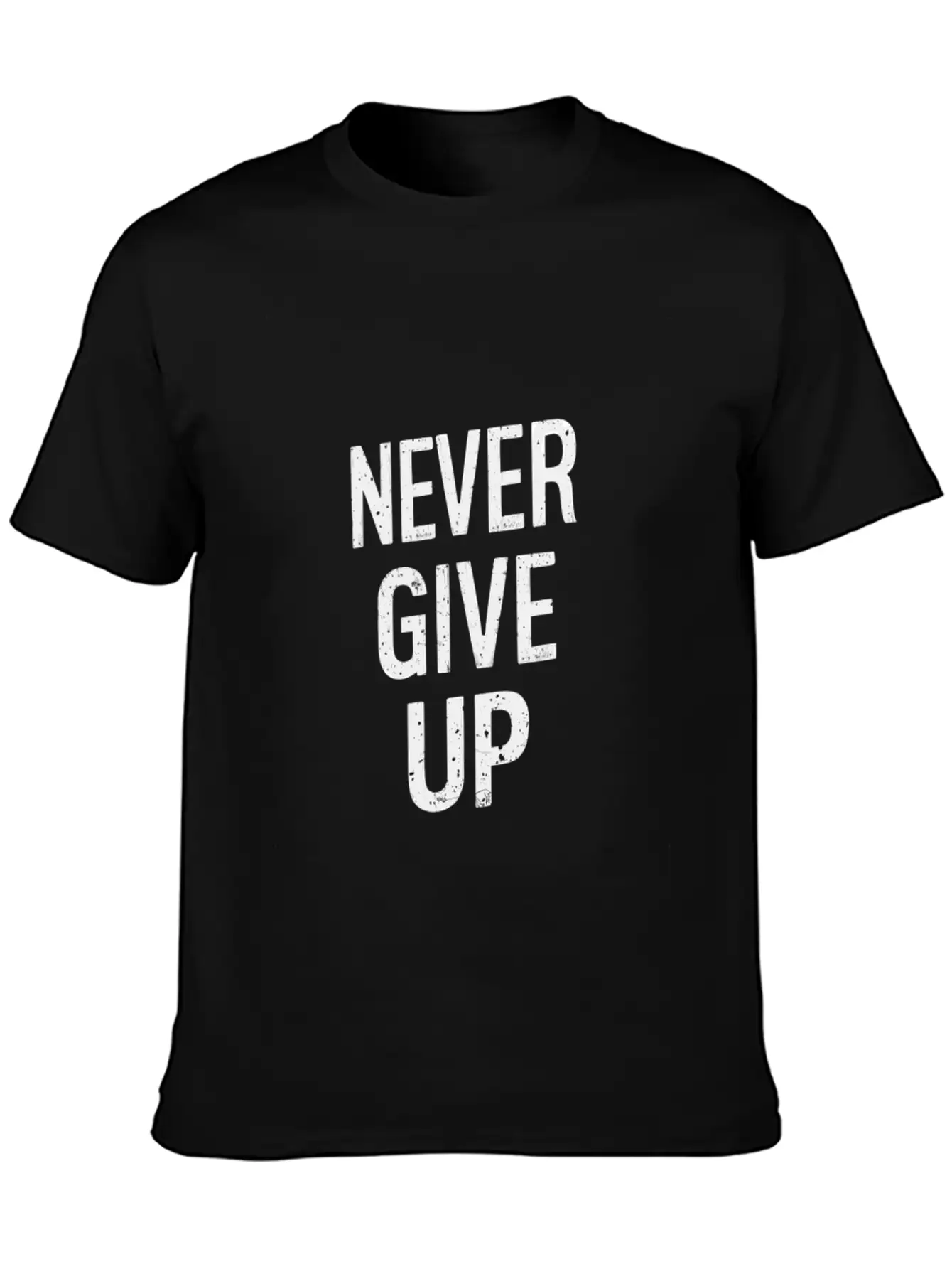 Never Give Up Basic Graphic T-Shirt – Daily Comfort In Soft Cotton