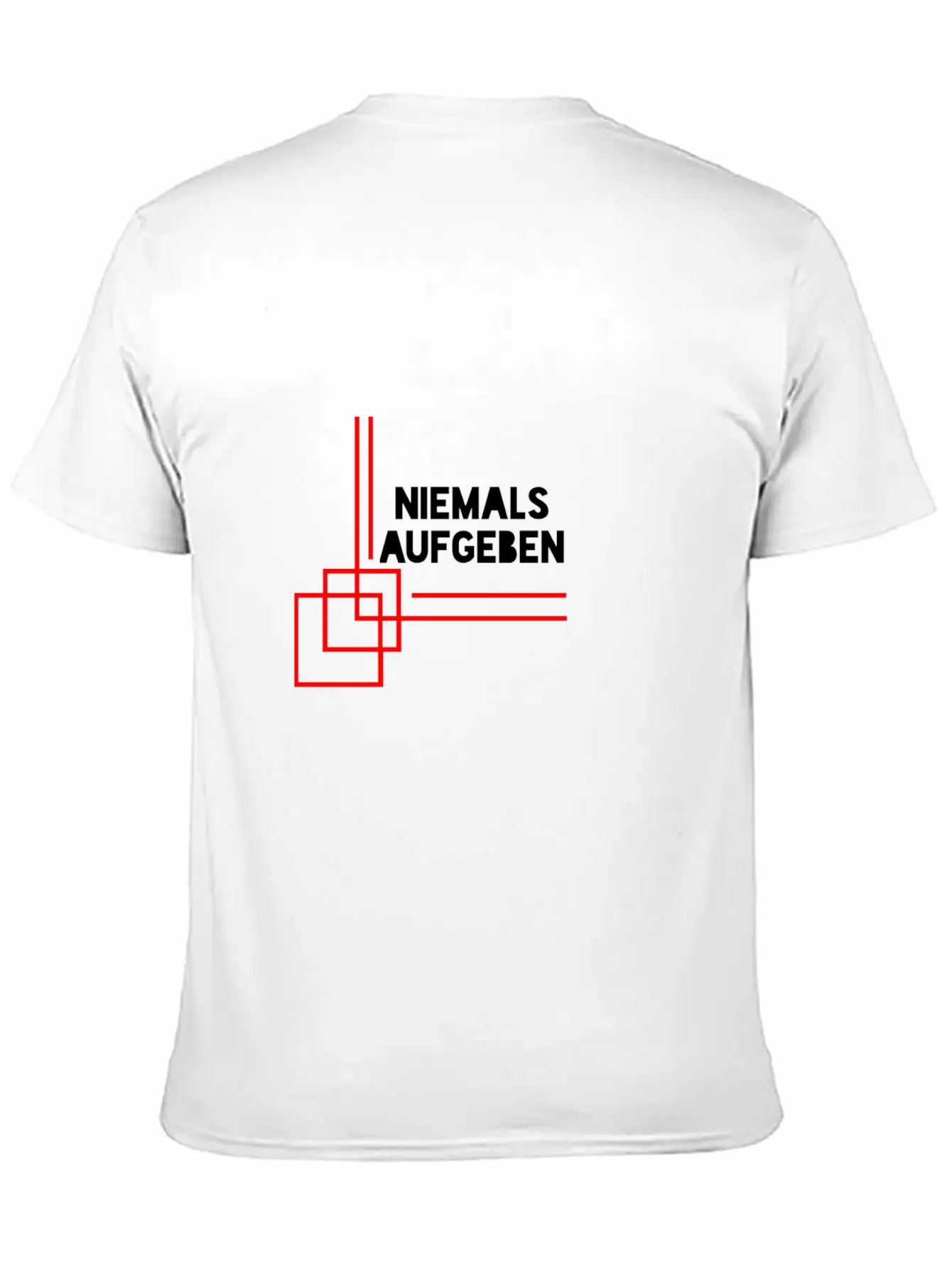 NEVER GIVE UP Stylish Everyday T-Shirt – Unisex Basic Cotton Tee
