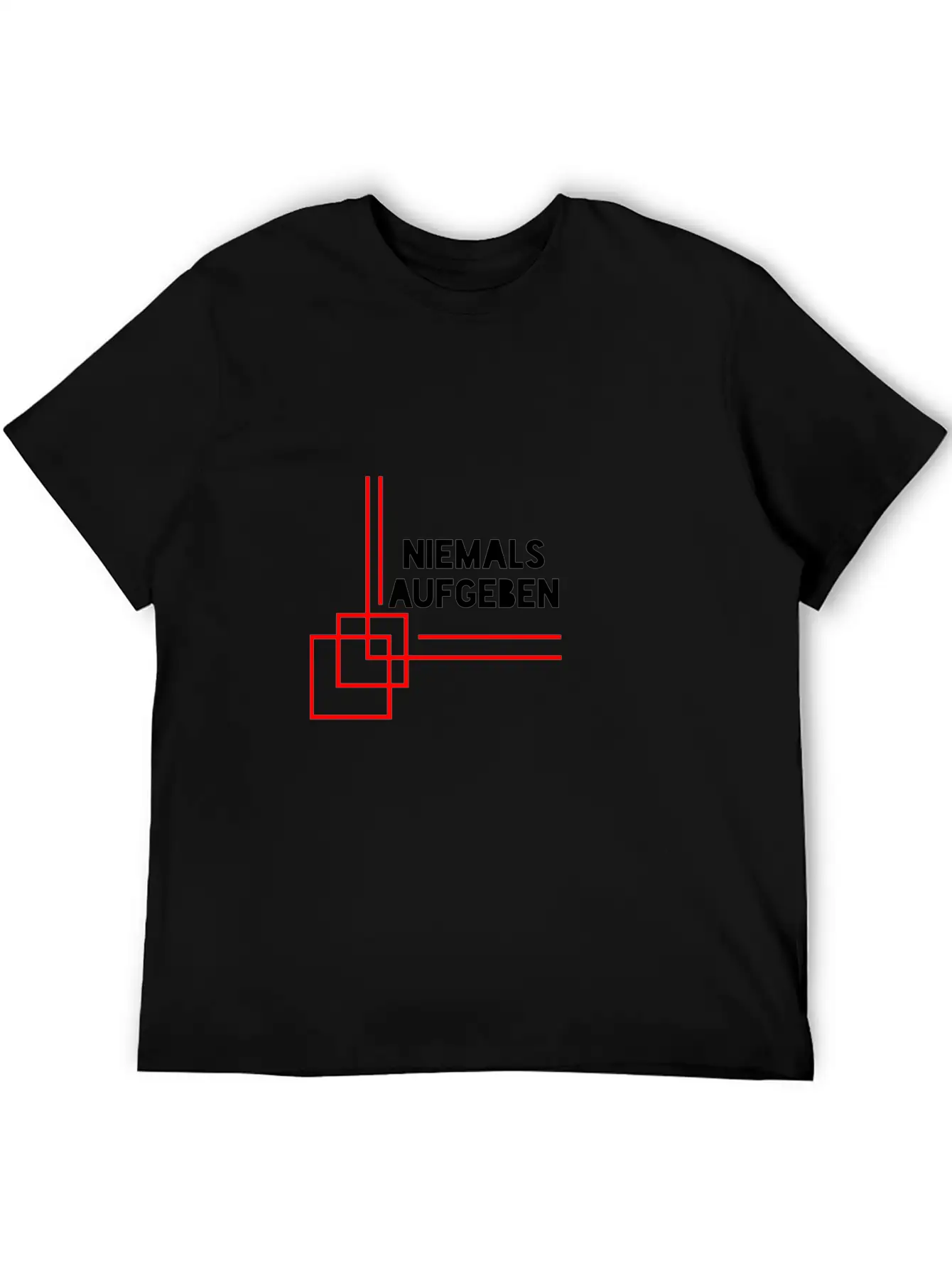 NEVER GIVE UP Stylish Everyday T-Shirt – Unisex Basic Cotton Tee