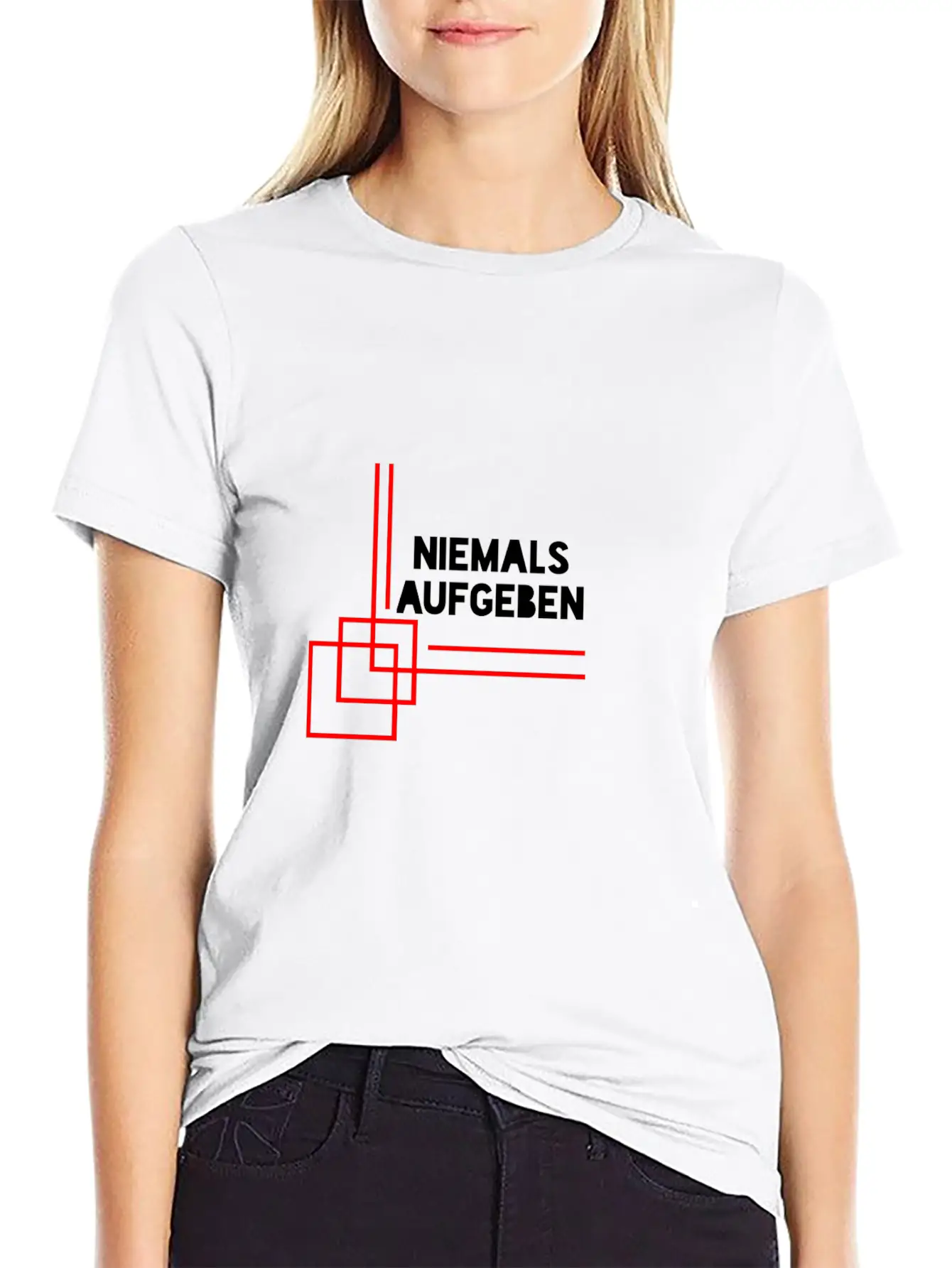 NEVER GIVE UP Stylish Everyday T-Shirt – Unisex Basic Cotton Tee