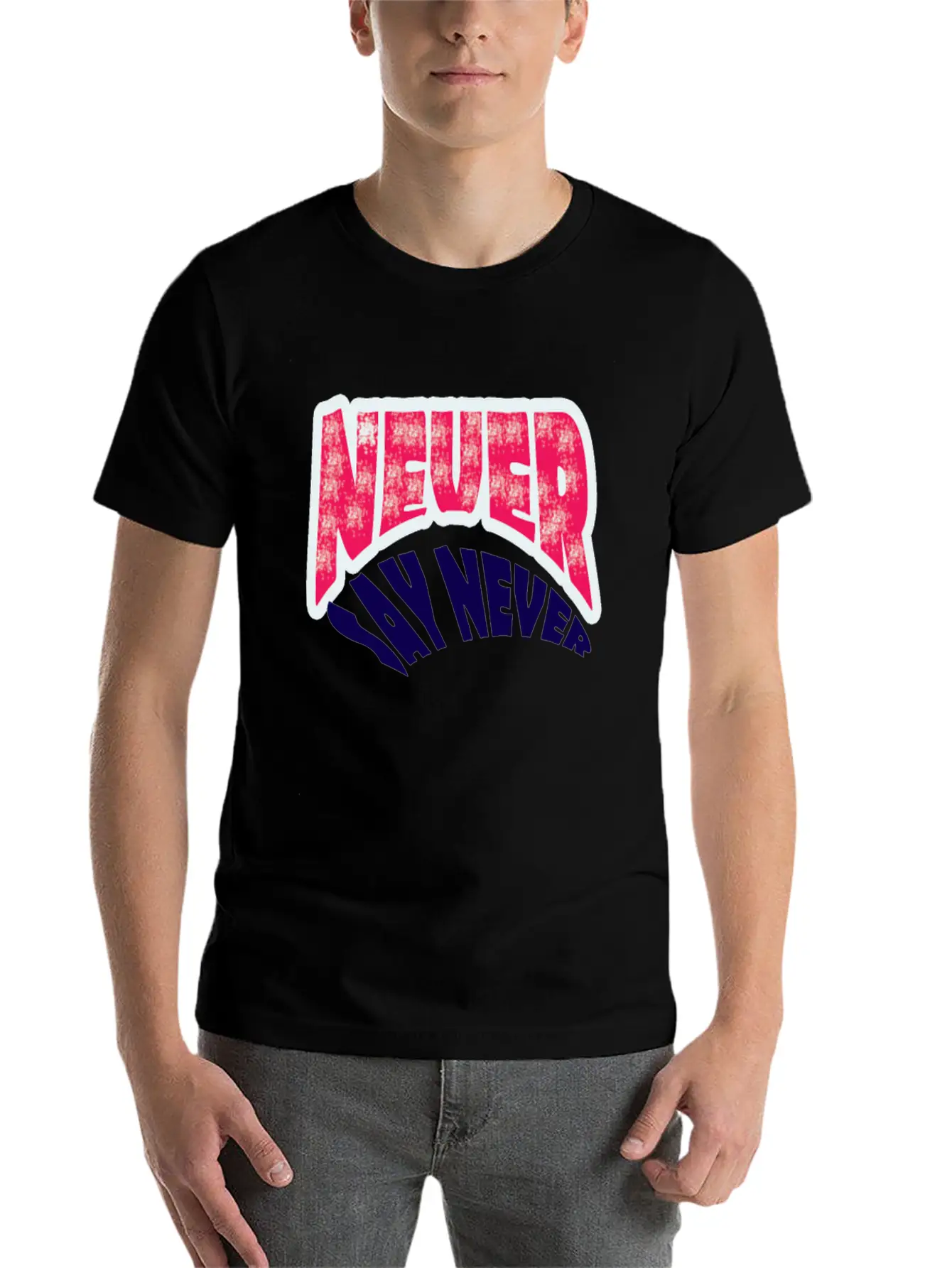 NEVER SERIES 4 Unisex Short Sleeve Soft Cotton T-Shirt – Casual Everyday Wear