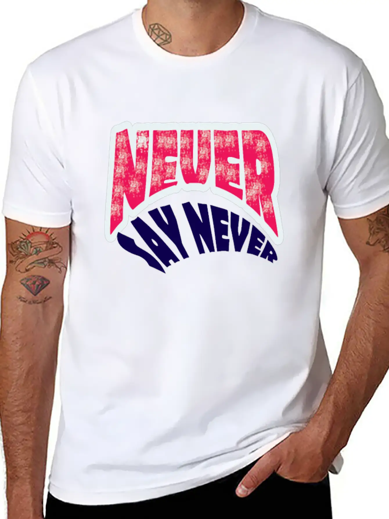 NEVER SERIES 4 Unisex Short Sleeve Soft Cotton T-Shirt – Casual Everyday Wear