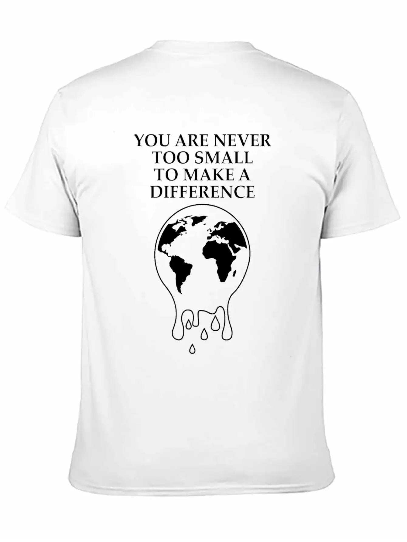 Never To Small To Make A Difference Climate Basic Graphic T-Shirt – Daily Comfort In Soft Cotton