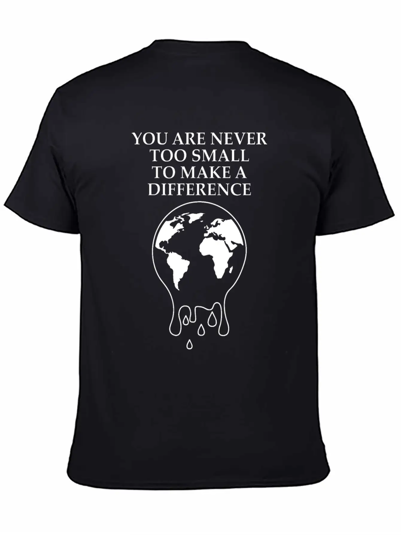 Never To Small To Make A Difference Climate Basic Graphic T-Shirt – Daily Comfort In Soft Cotton