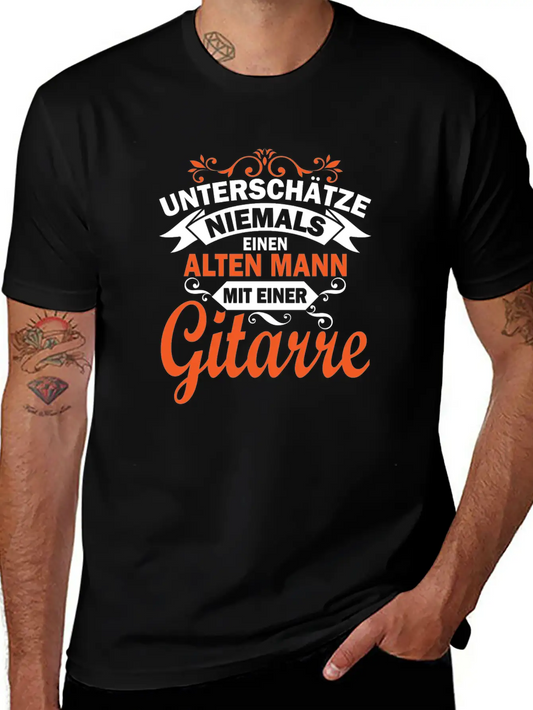 Never Underestimate An Old Man Gift Unisex Short Sleeve Soft Cotton T-Shirt – Casual Everyday Wear