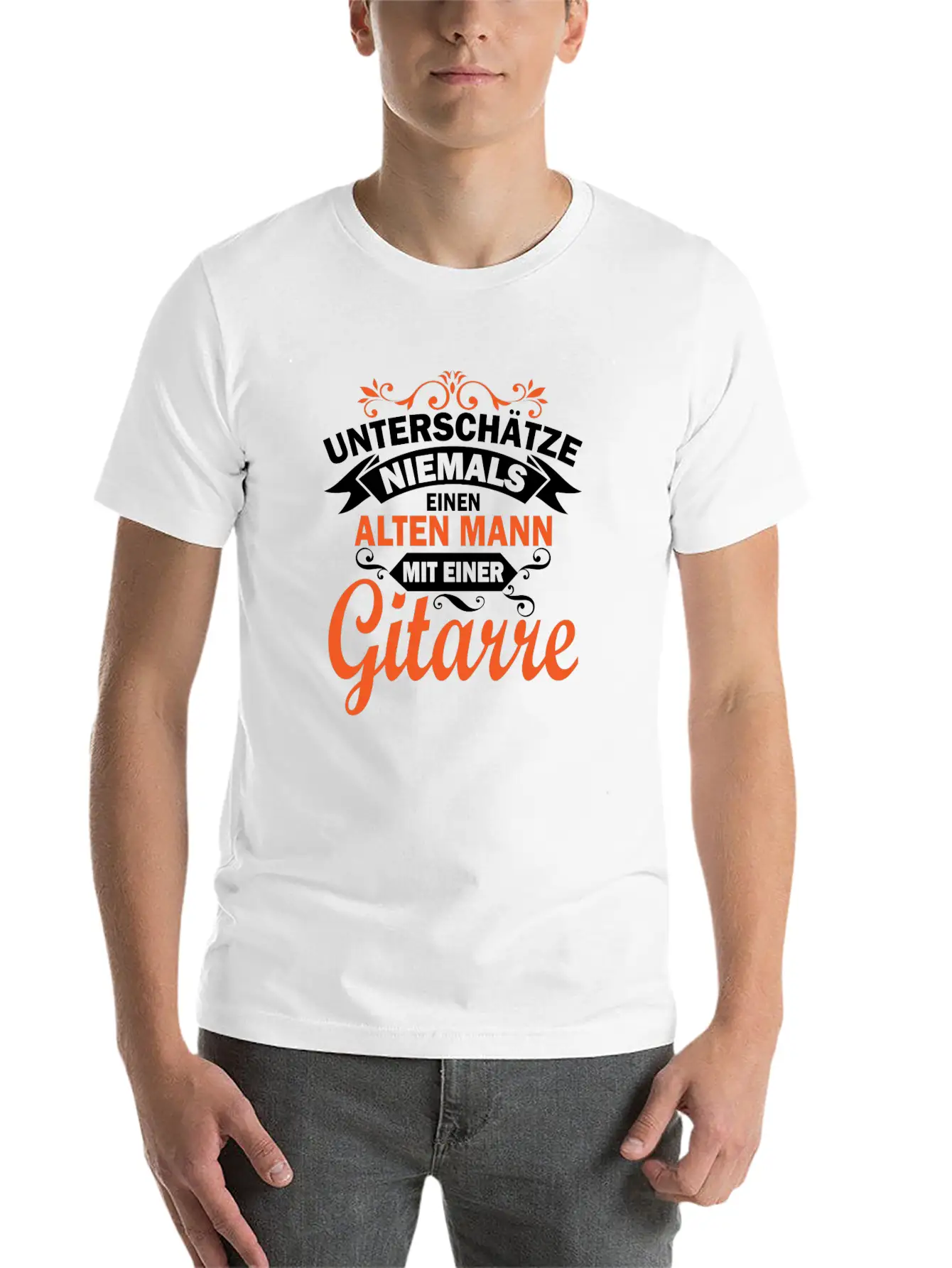 Never Underestimate An Old Man Gift Unisex Short Sleeve Soft Cotton T-Shirt – Casual Everyday Wear