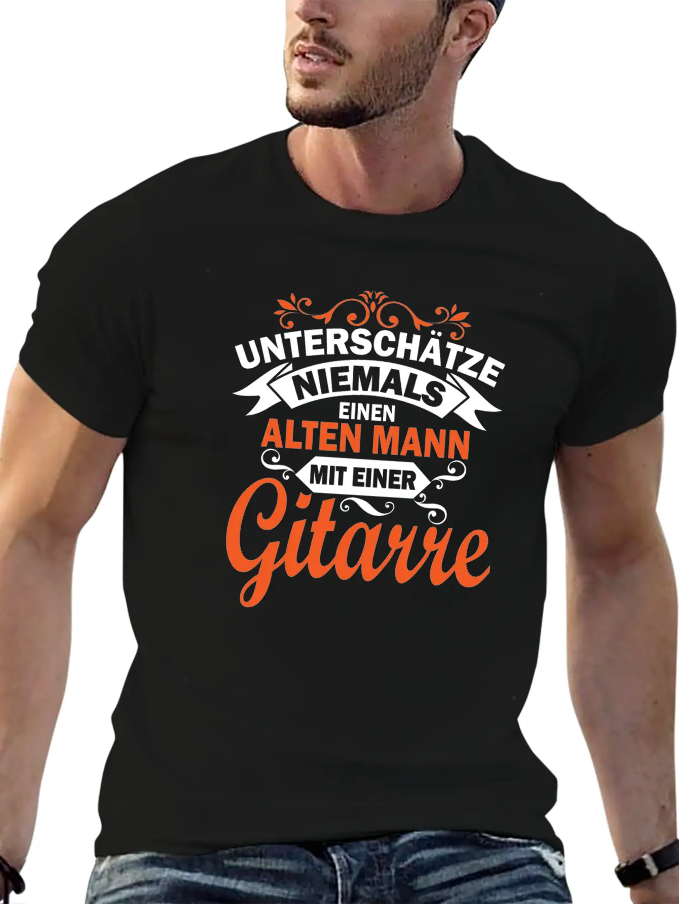 Never Underestimate An Old Man Gift Unisex Short Sleeve Soft Cotton T-Shirt – Casual Everyday Wear