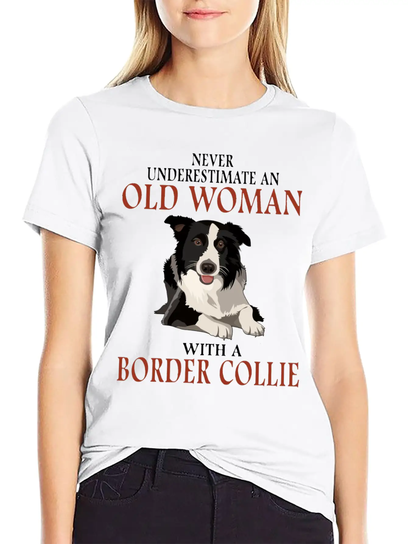 Never Underestinmate An Old Woman With A Bored Col Stylish Everyday T-Shirt – Unisex Basic Cotton Tee