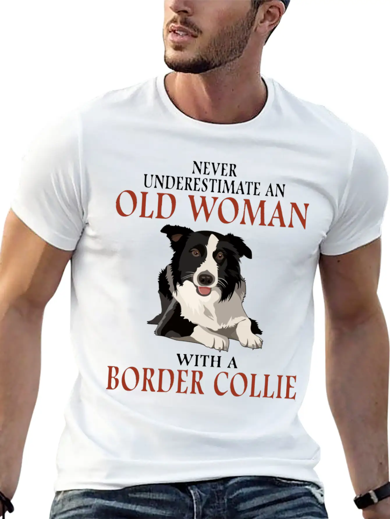 Never Underestinmate An Old Woman With A Bored Col Stylish Everyday T-Shirt – Unisex Basic Cotton Tee