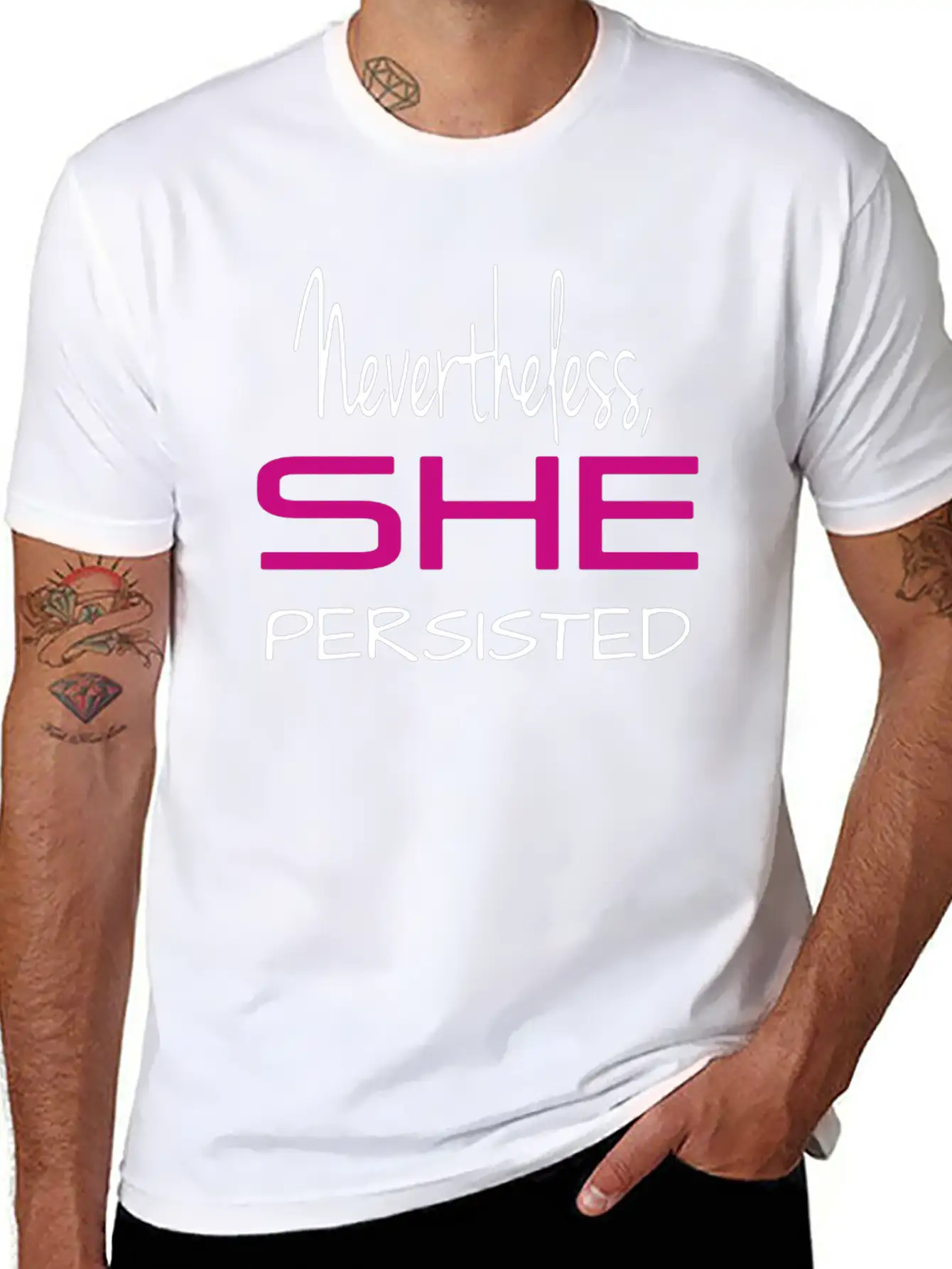 Nevertheless She Persisted Shirt Stylish Everyday T-Shirt – Unisex Basic Cotton Tee