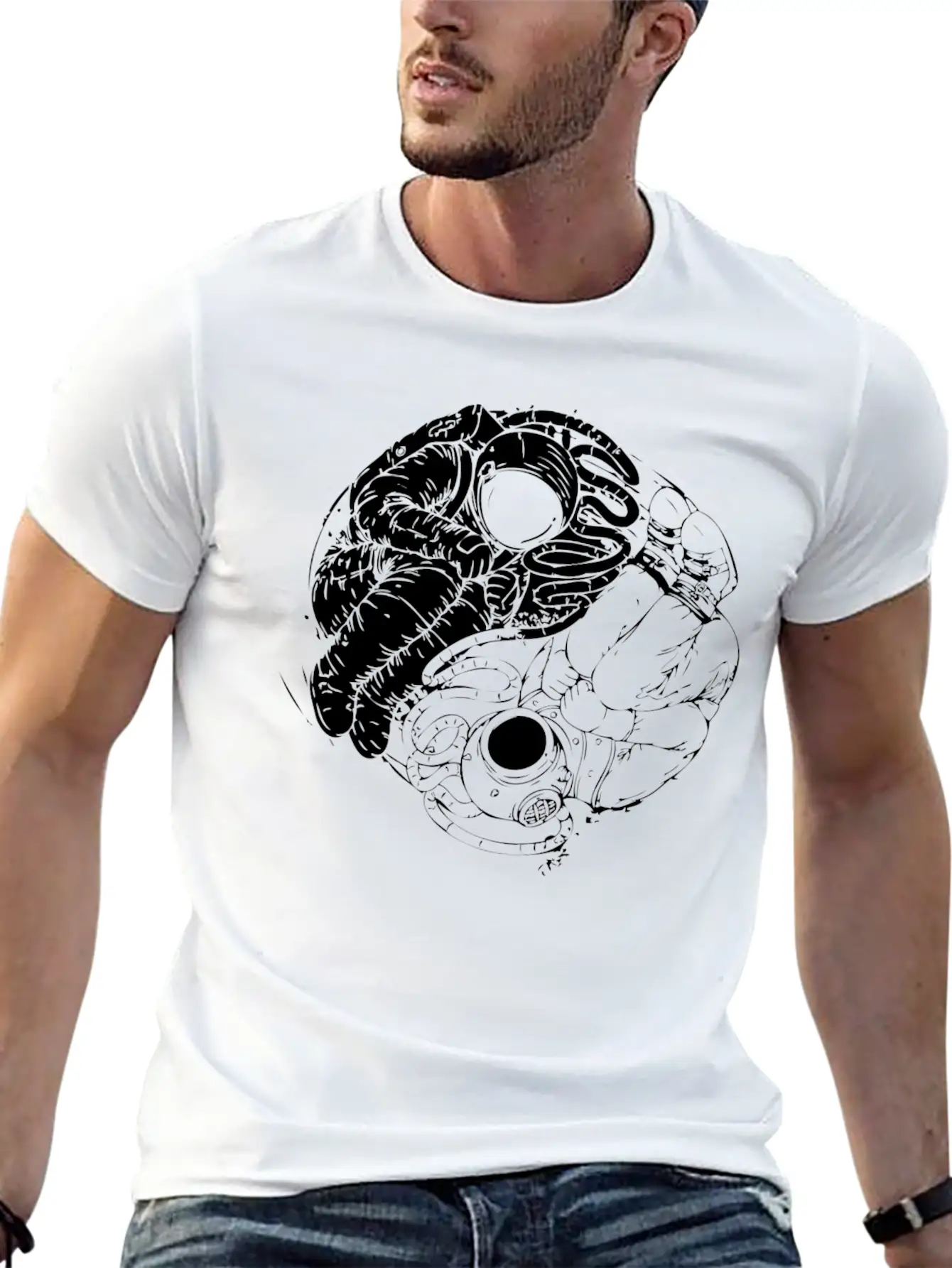 New Design Epic Balance Of Cosmic Deep Force Timeless Short Sleeve Tee – Comfy And Minimalist Design